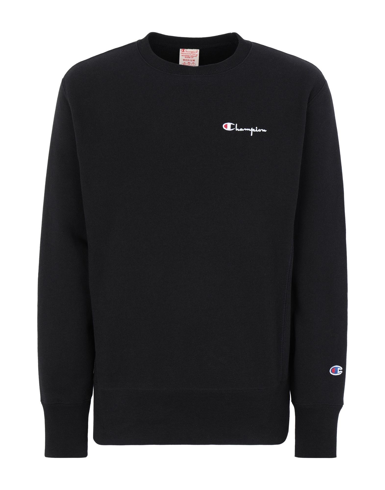 Champion Fleece Sweatshirt in Black for Men - Lyst