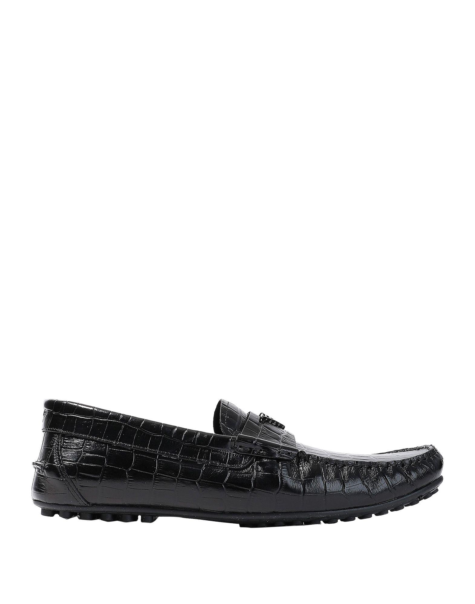 Emporio Armani Leather Loafer in Black for Men Lyst