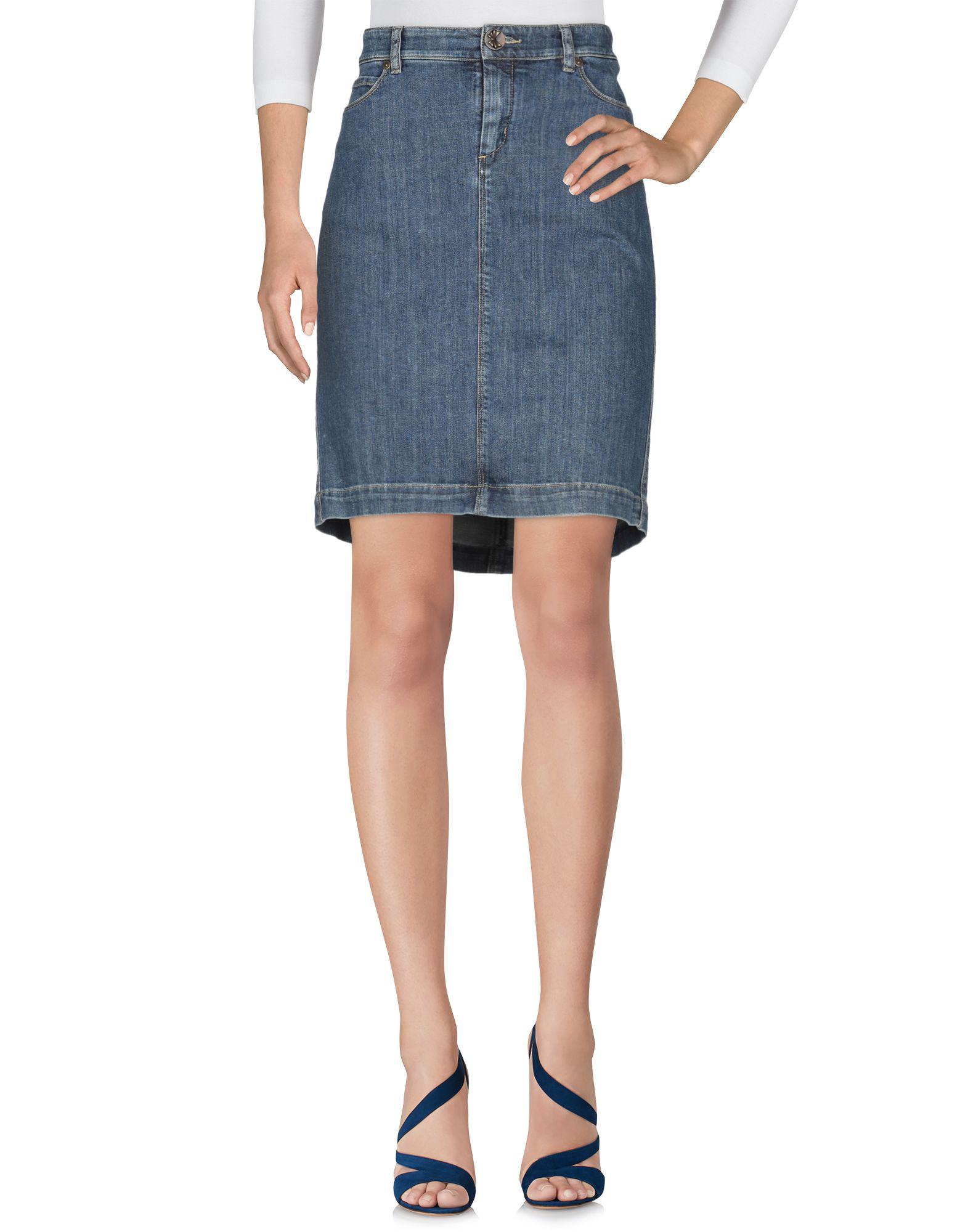 Weekend by Maxmara Denim Skirt in Blue 