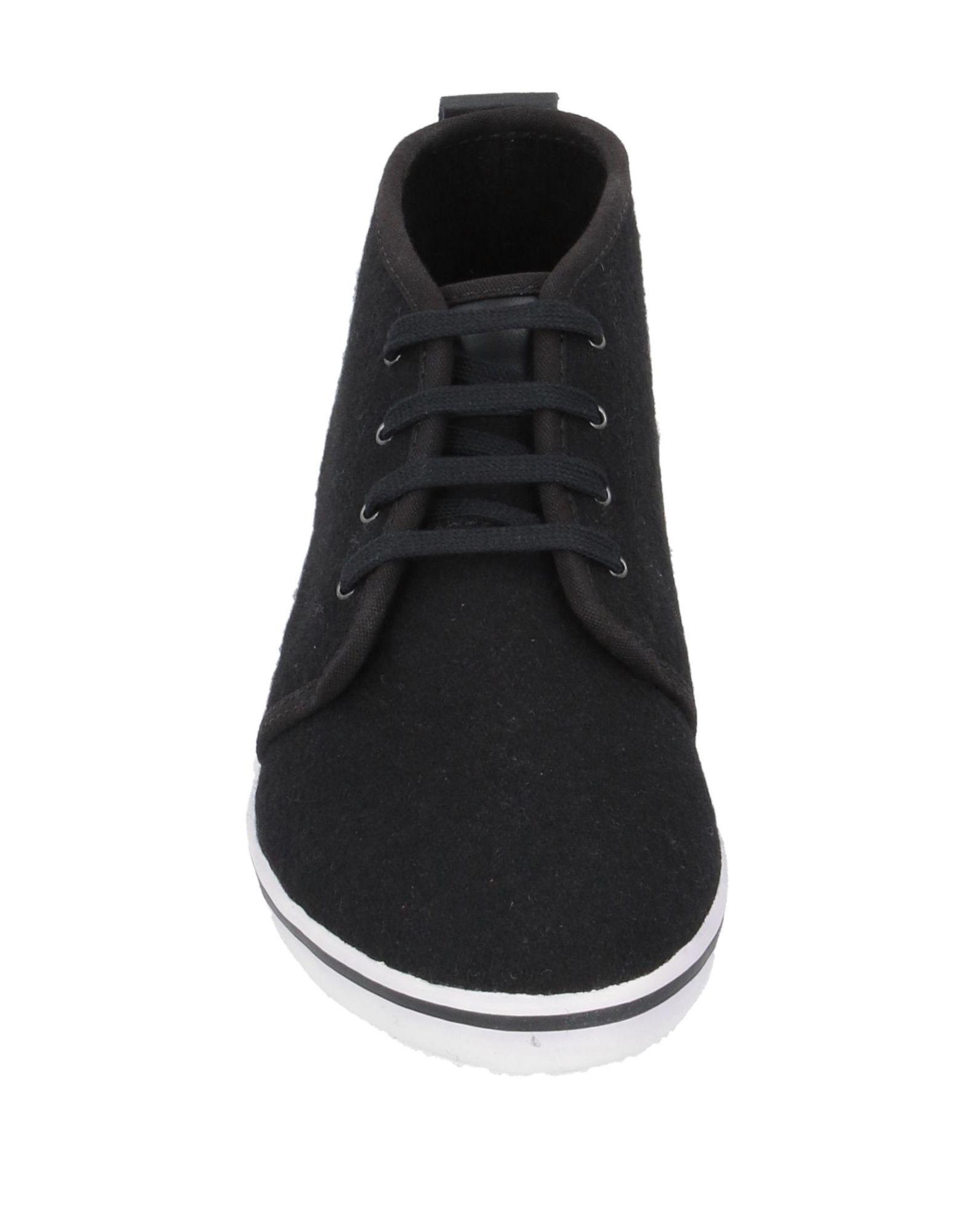 Fred Perry Flannel High-tops & Sneakers in Black - Lyst