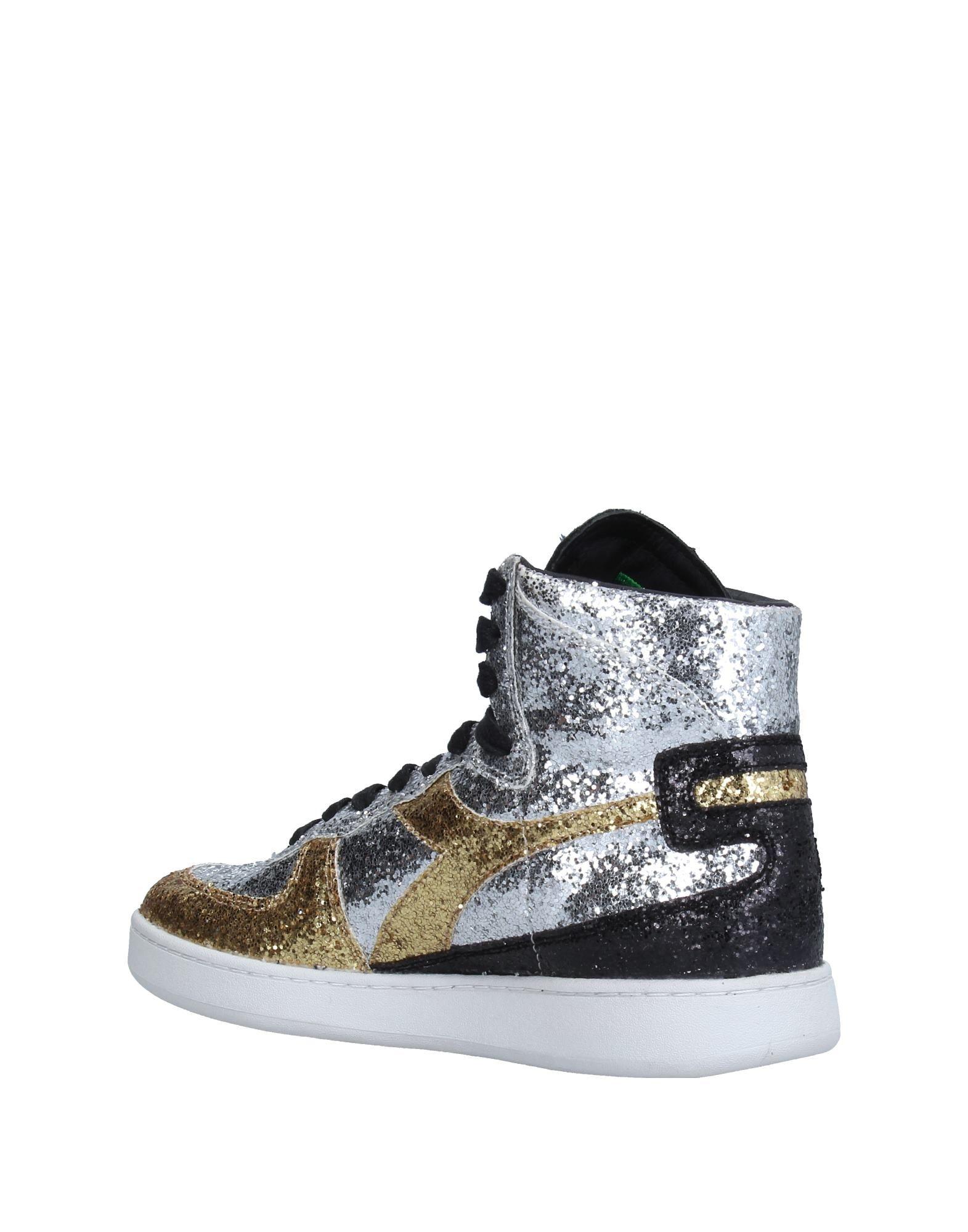 black and silver high tops