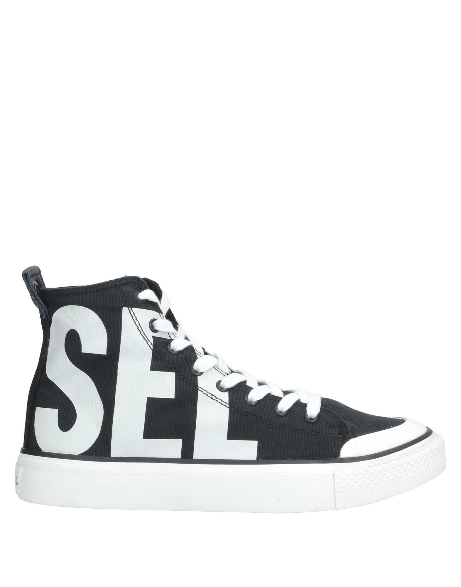 diesel black high tops