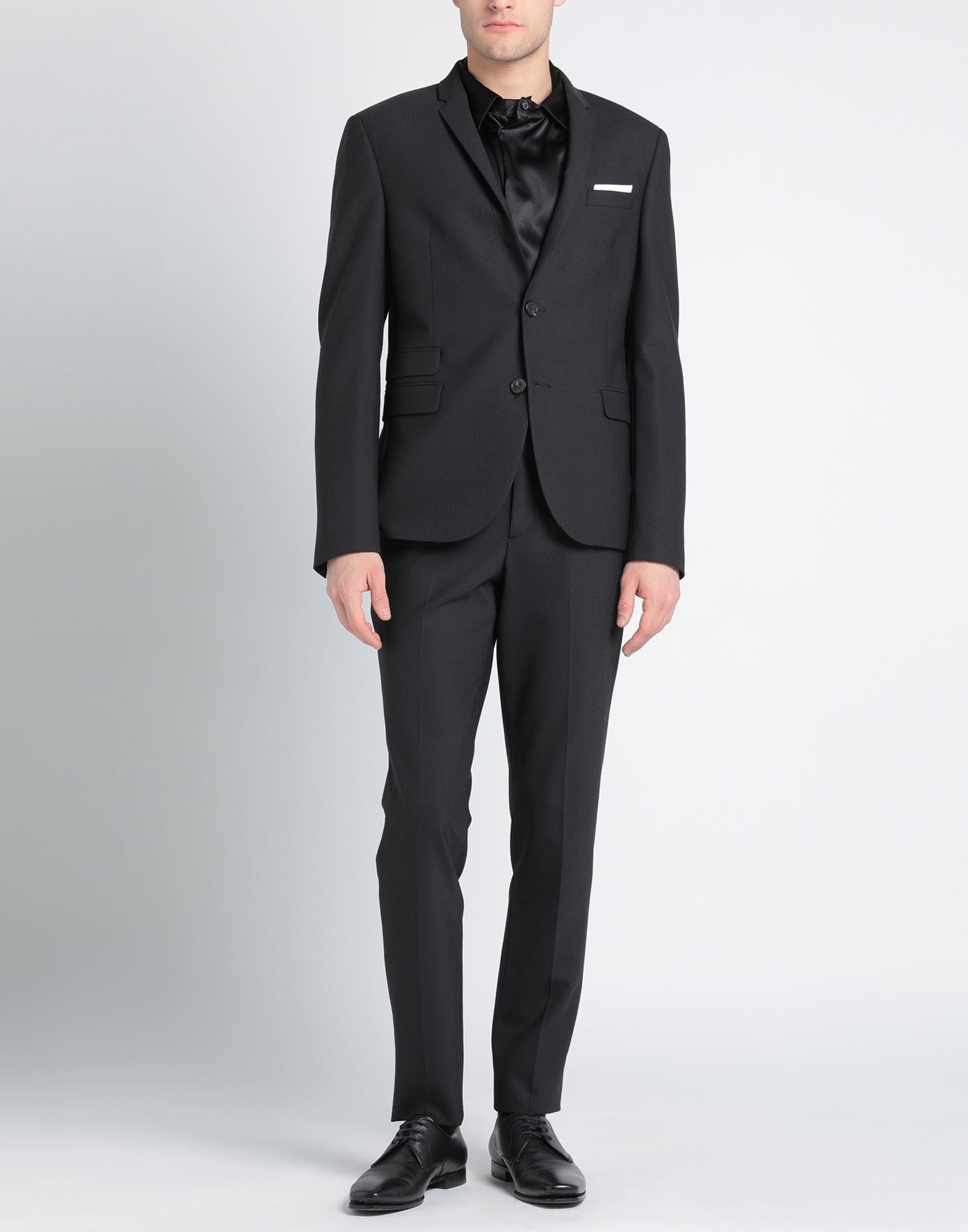 NEIL BARRETT ビジネススーツ 黒 Neil Barrett Leather Panelled Bomber Jacket | Black | FARFETCH