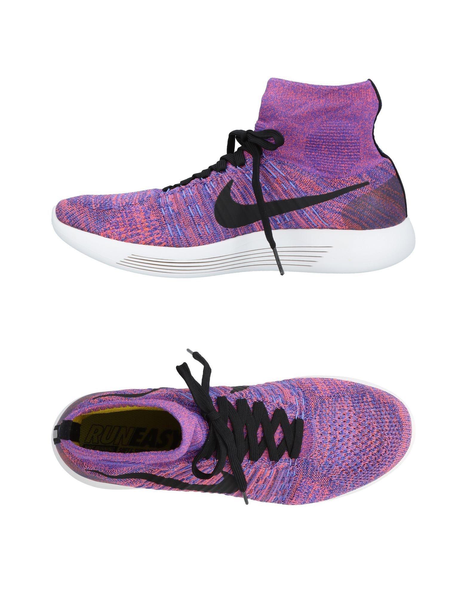 nike high tops black and purple