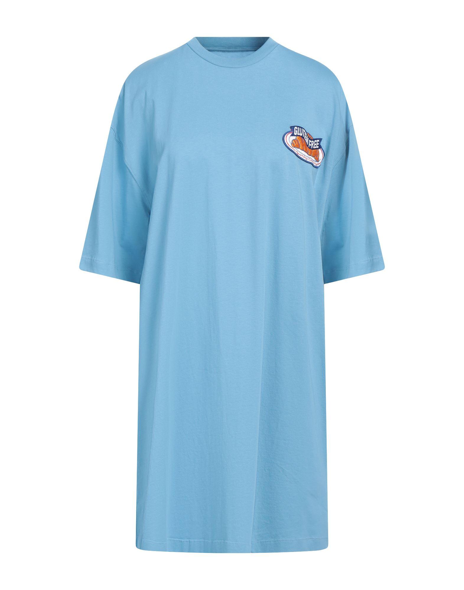 Opening Ceremony gray t shirt dress with logo trim and
