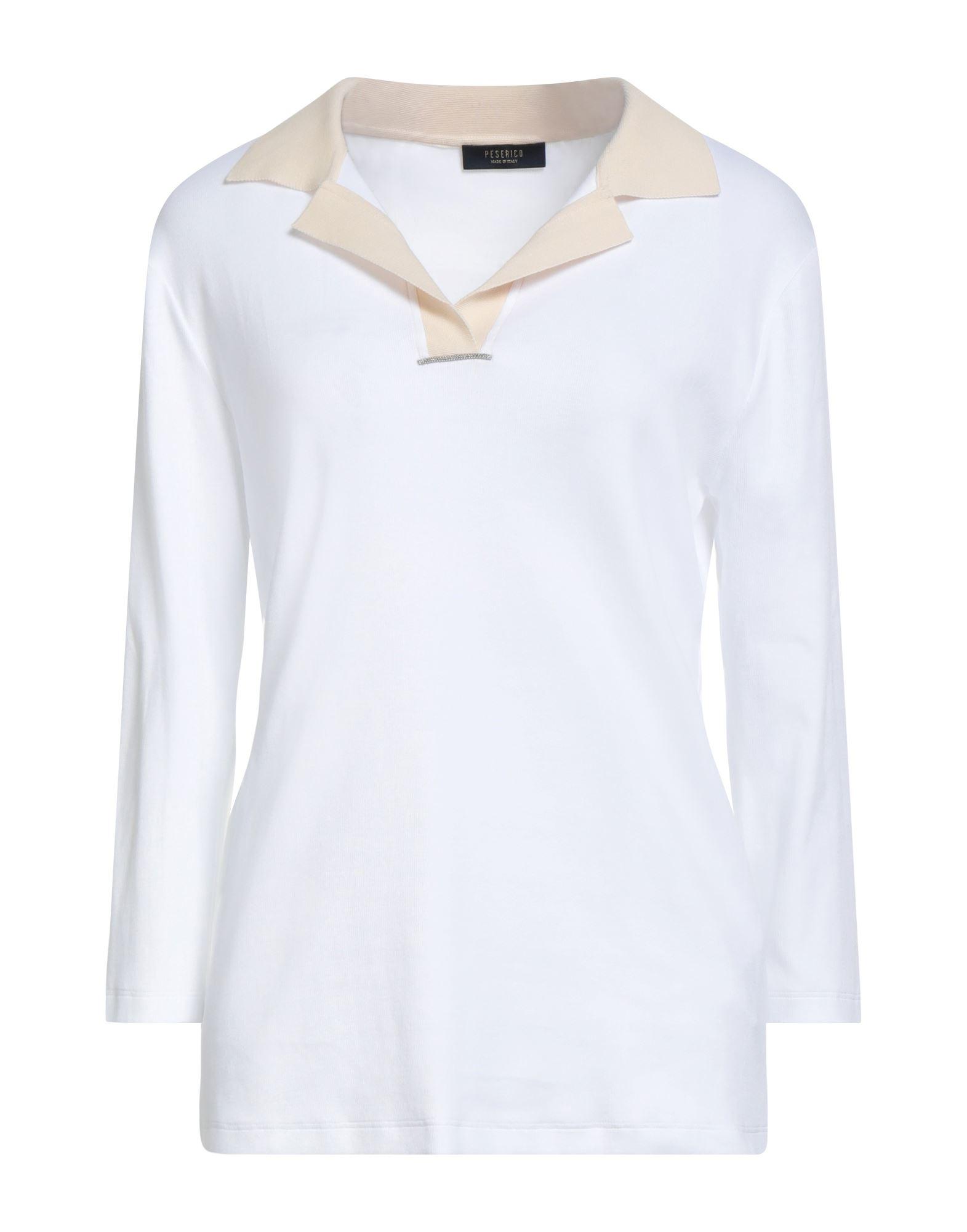 Tシャツ・カットソー PESERICO Tricot polo shirt in pure cotton crepe yarn Peserico Tricot Polo Shirt In Pure Cotton Crepe Yarn – BALTINI