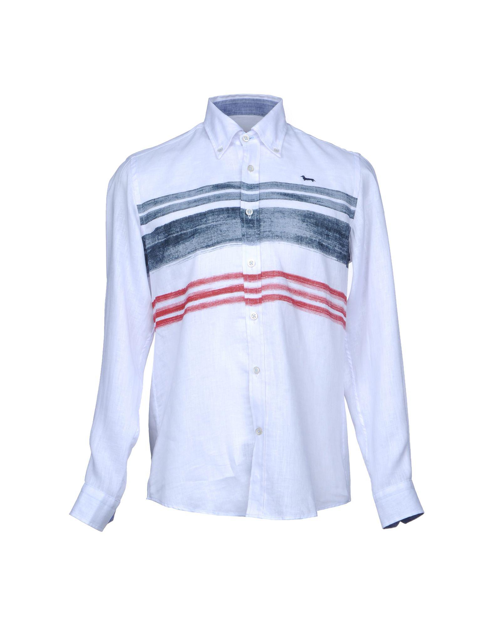 Camisa Harmont \u0026 Blaine de Lino de color Blanco para hombre | Lyst