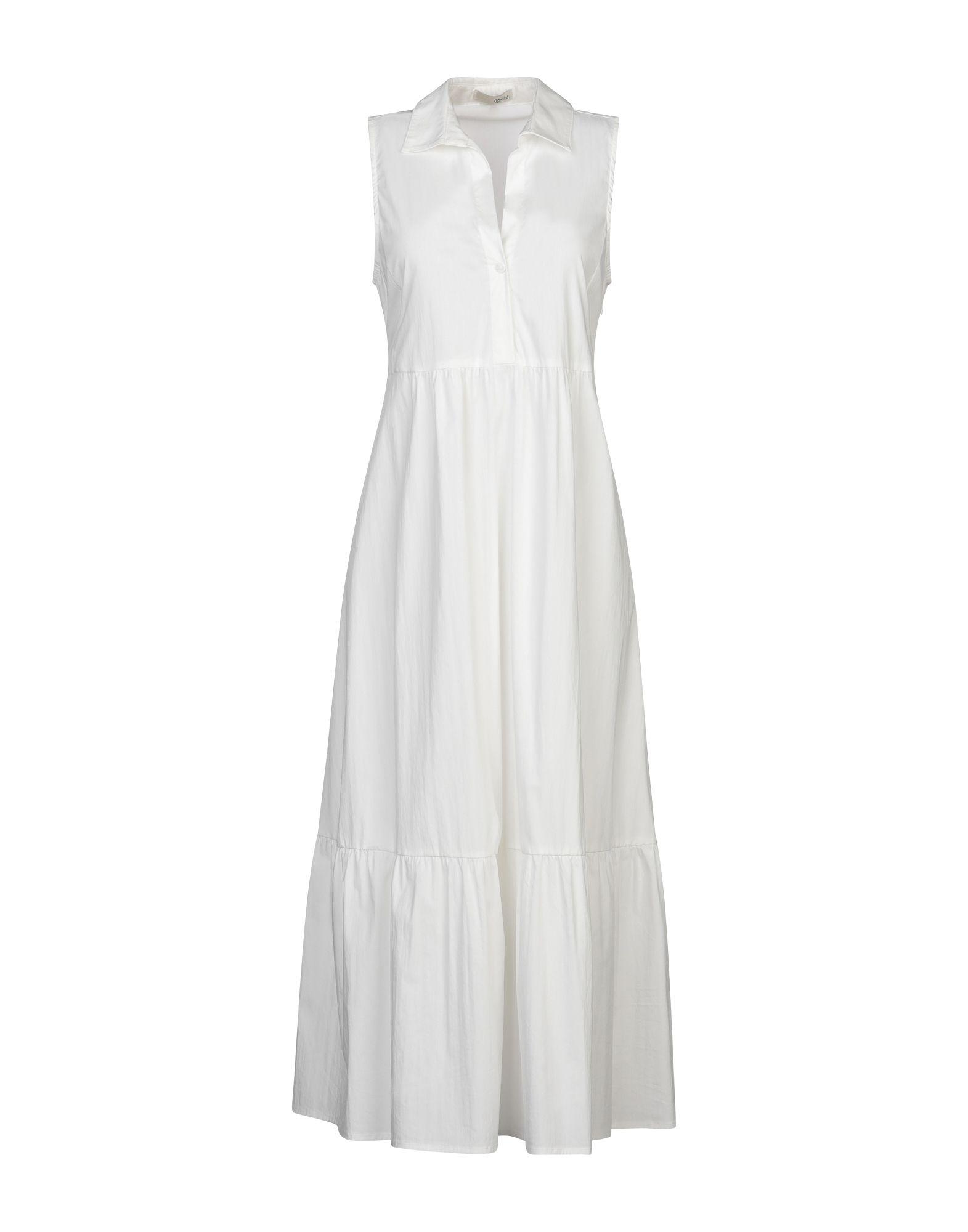 Relish 3/4 Length Dress in White - Lyst