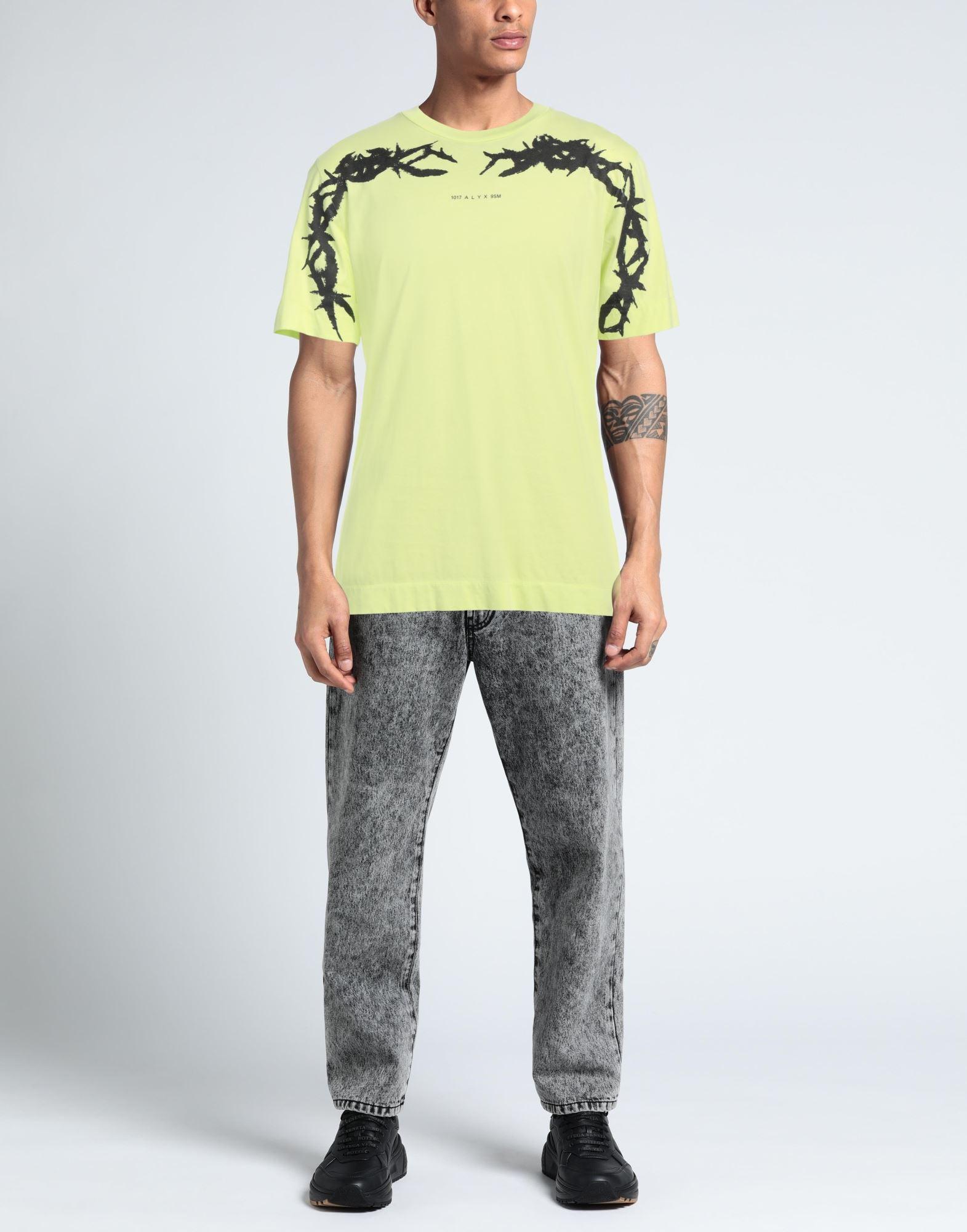 Tシャツ・カットソー ALYX Logo Printing Man to Man Yellow AAUSW0183FA01YLW0041 AA 1017 ALYX 9SM logo-print crew-neck T-shirt | Black | FARFETCH PL