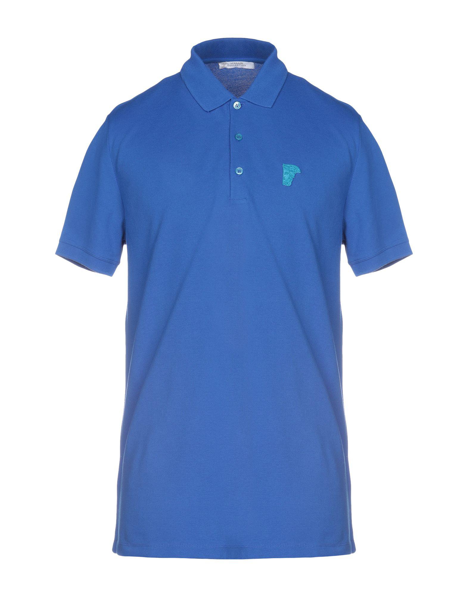 Versace Cotton Polo Shirt in Azure (Blue) for Men - Save 27% - Lyst