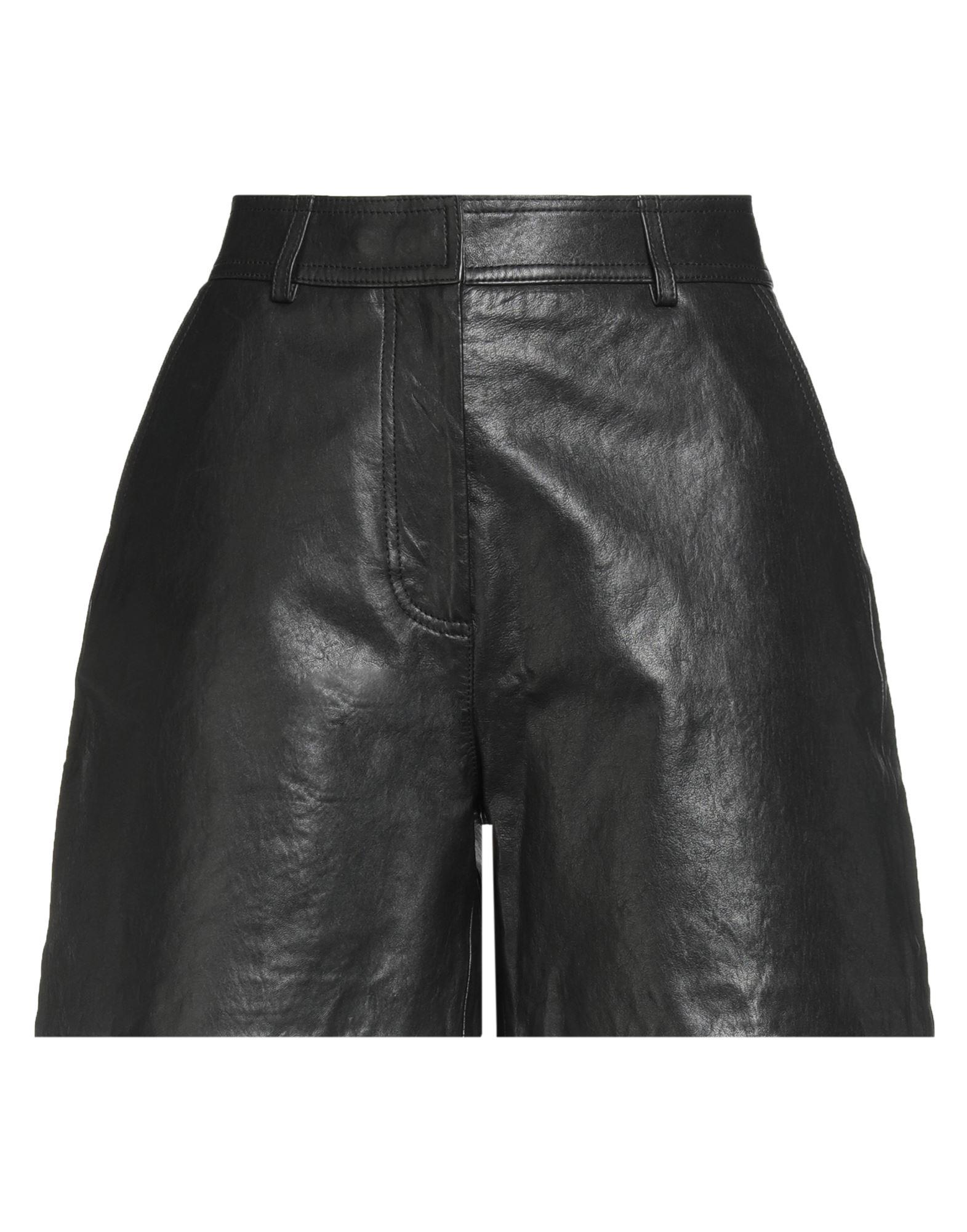 ショートパンツ Weekend Max Mara Virgola Leather Shorts Weekend by Max Mara Virgola Leather Shorts Black | END. (US)