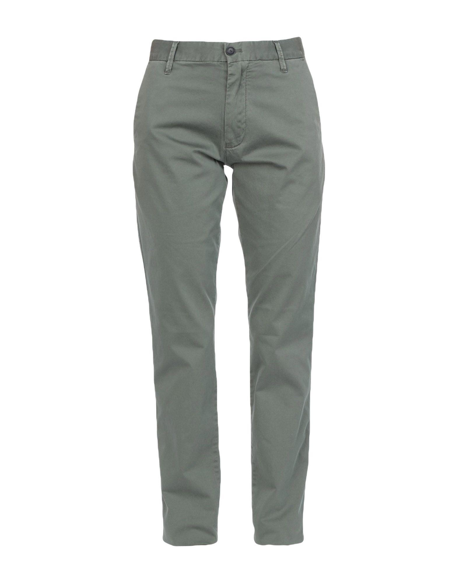 Emporio Armani Cotton Casual Pants in Military Green (Green) for Men - Lyst