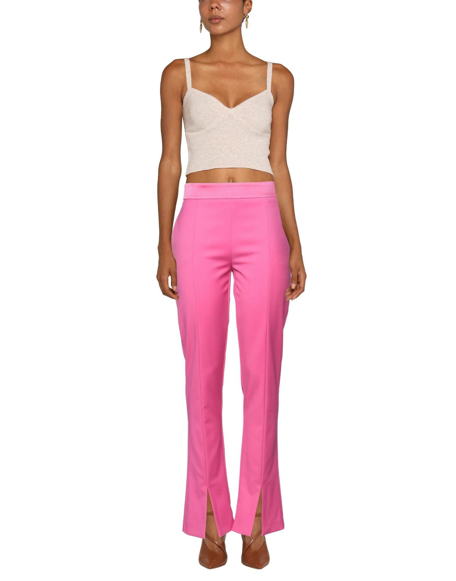 Patrizia Pepe Wool Trouser in Fuchsia 