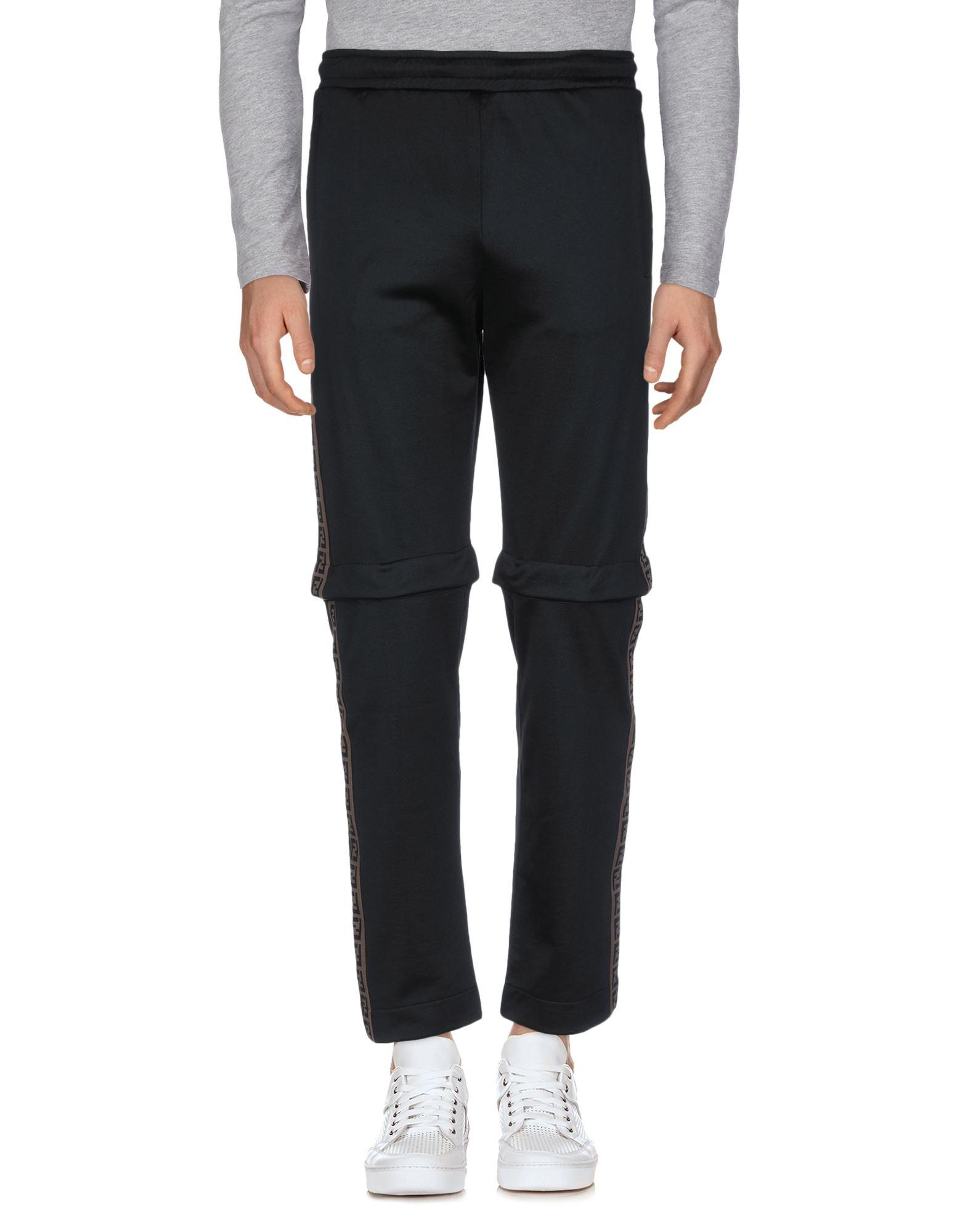 Fendi Synthetic Casual Trouser in Black for Men - Lyst