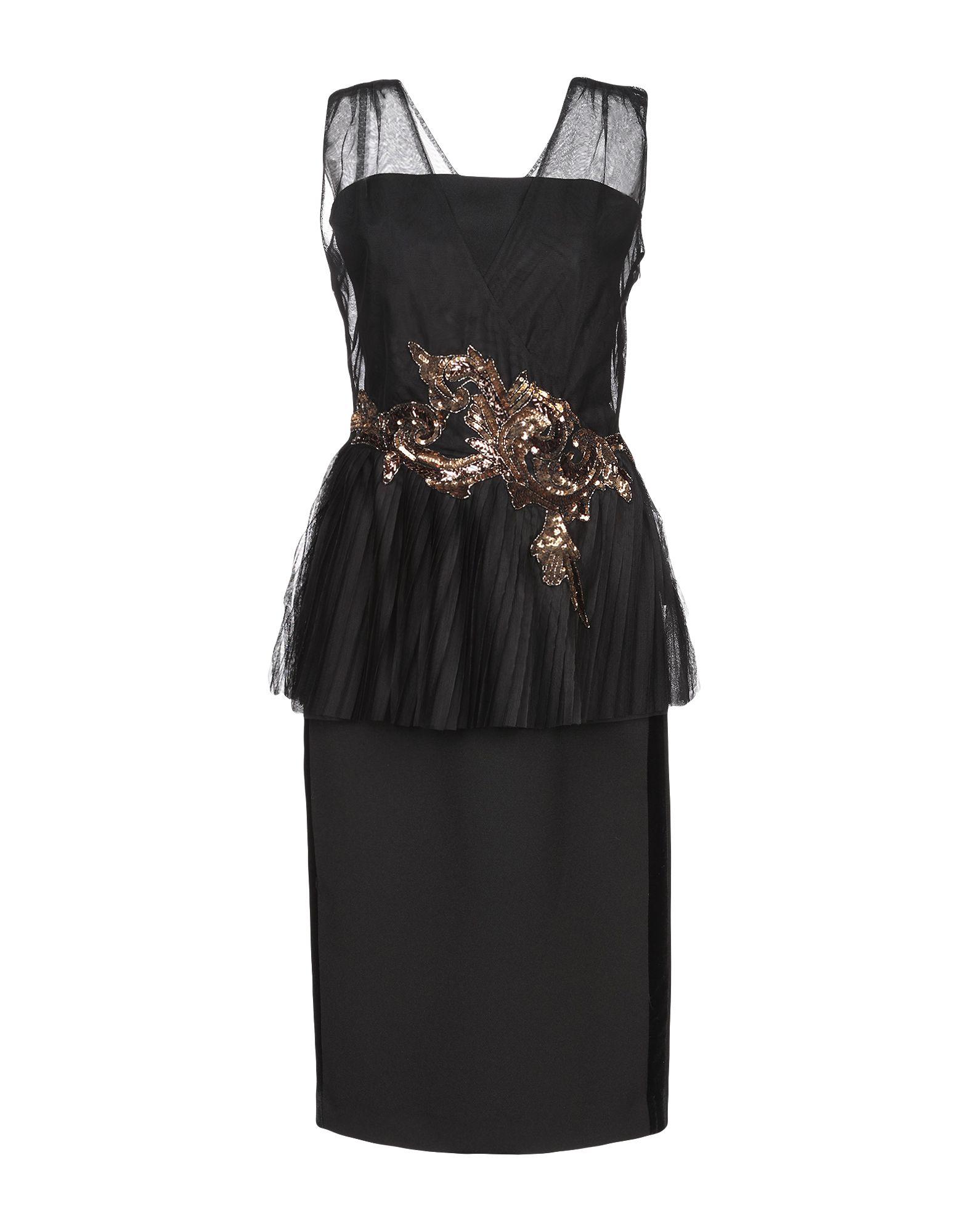 Maria Grazia Severi Synthetic Kneelength Dress in Black