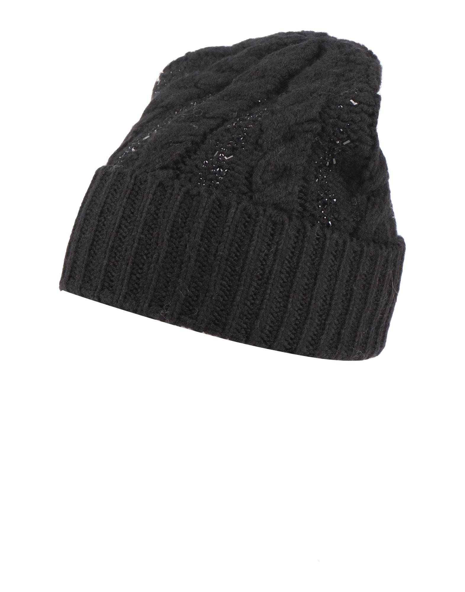 ハット Ermanno Scervino Classic White Knit Beanie 27474490_57369393_600.jpg