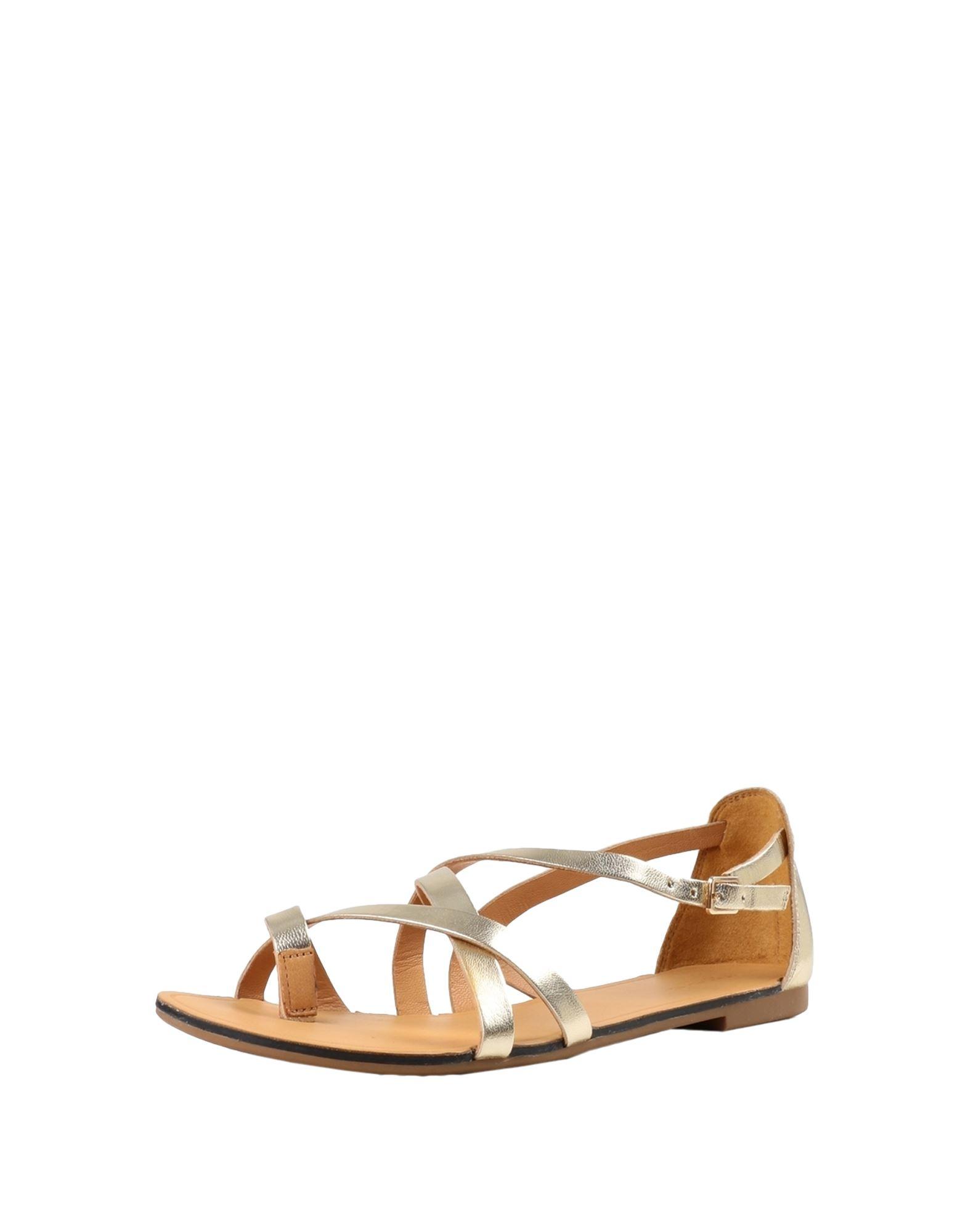 Vagabond Shoemakers Leather Toe Post Sandals in Gold (Metallic) | Lyst