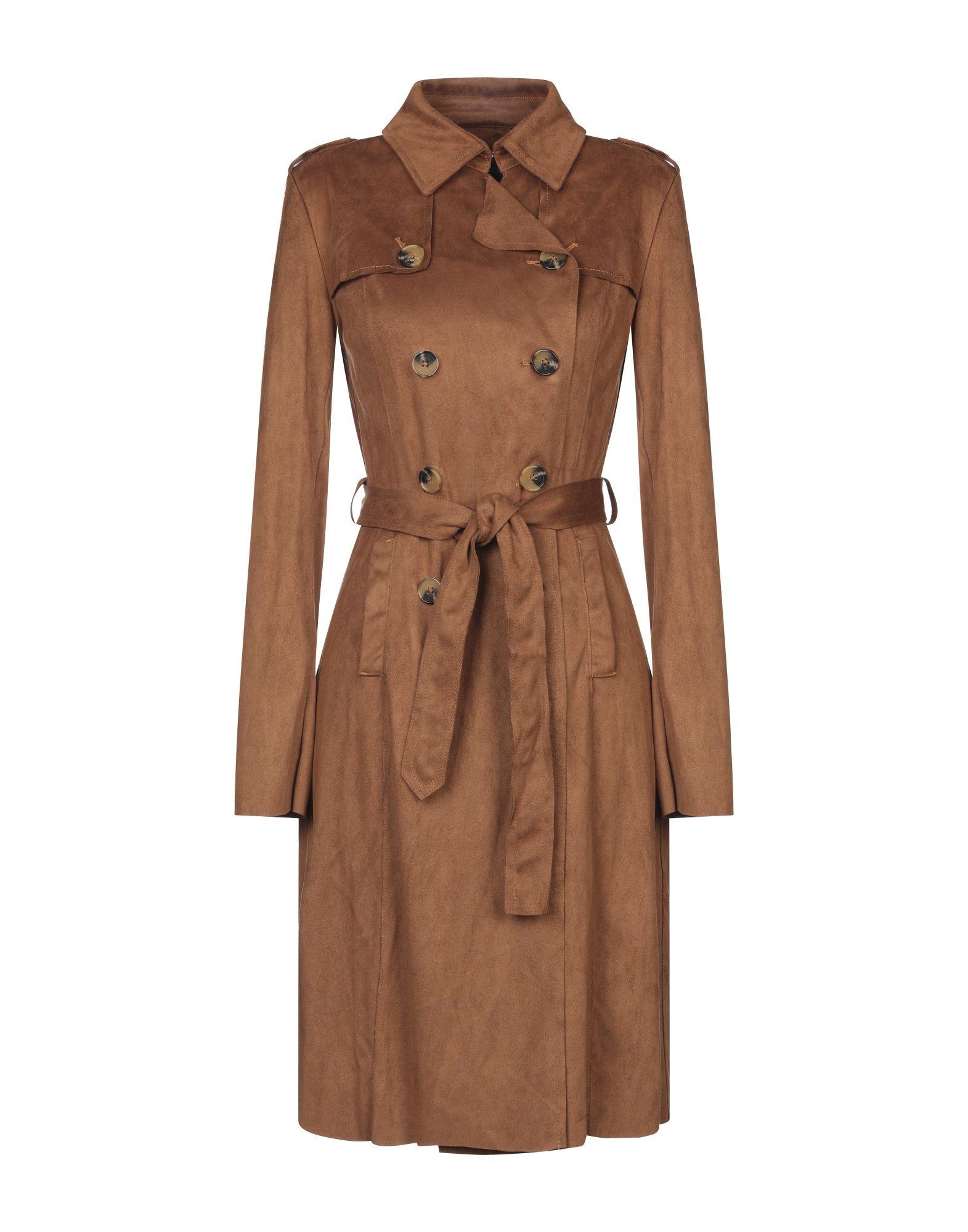 Guess Synthetic Overcoat in Brown - Lyst