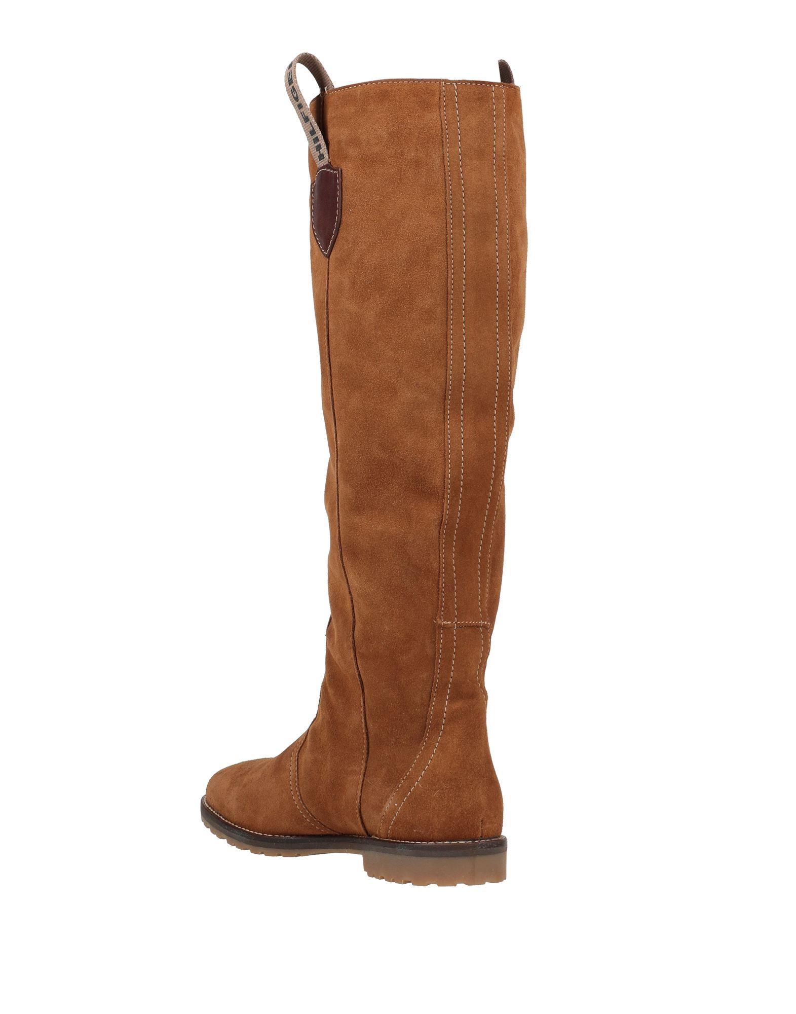 Tommy Hilfiger Knee Boots Brown | Lyst