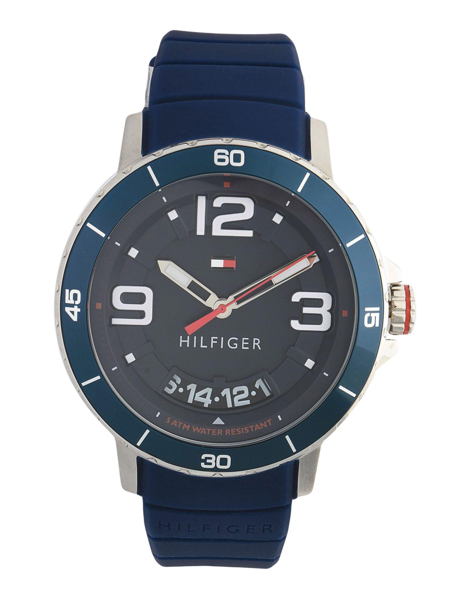 Tommy Hilfiger Rubber Wrist Watch in Dark Blue (Blue) for Men - Lyst