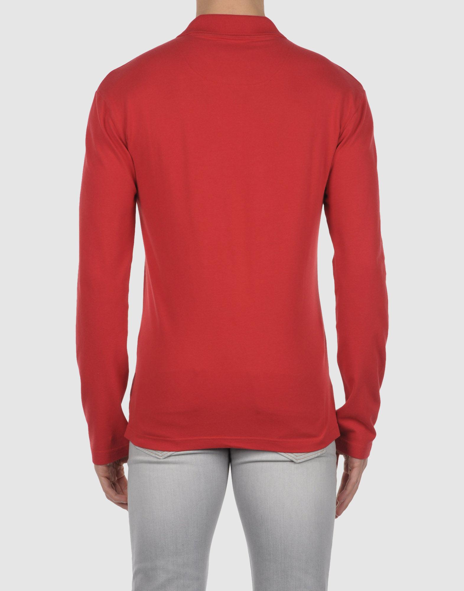 Armani Jeans Polo Shirt in Red for Lyst