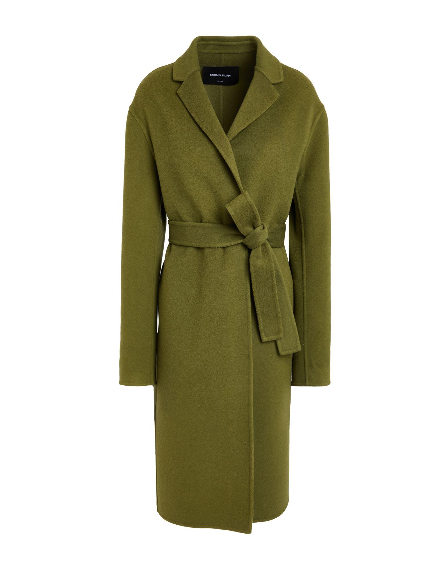 コート FABIANA FILIPPI Woman Coat Rope CTD215F240L508 VR1 Fabiana Filippi Wool Coat | Neutrals | FARFETCH