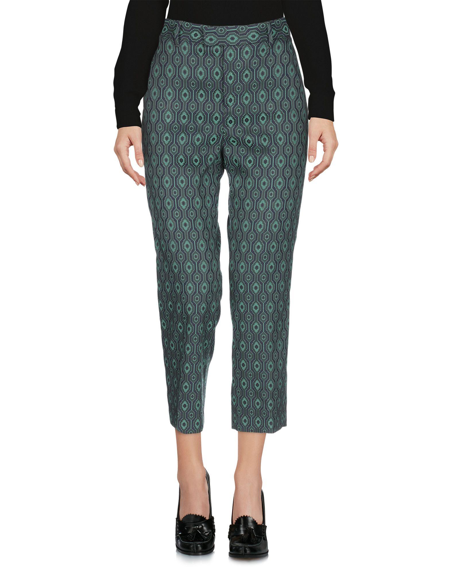 PT01 Synthetic 3/4-length Trousers in Green - Lyst