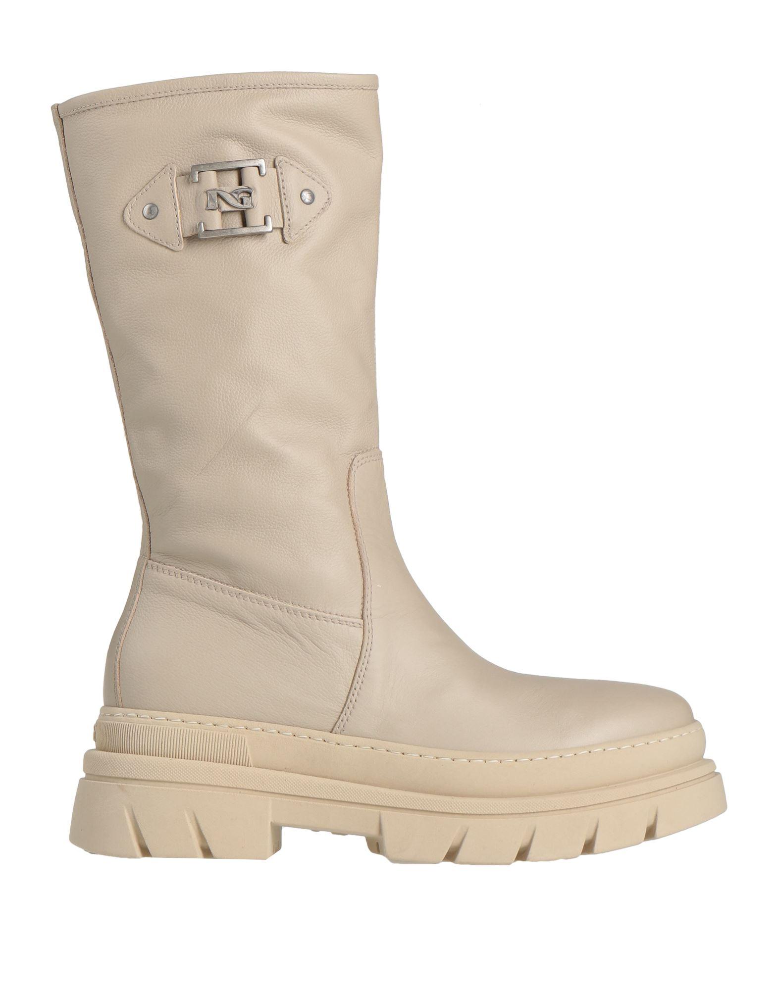 Nero Giardini Knee Boots in Natural | Lyst