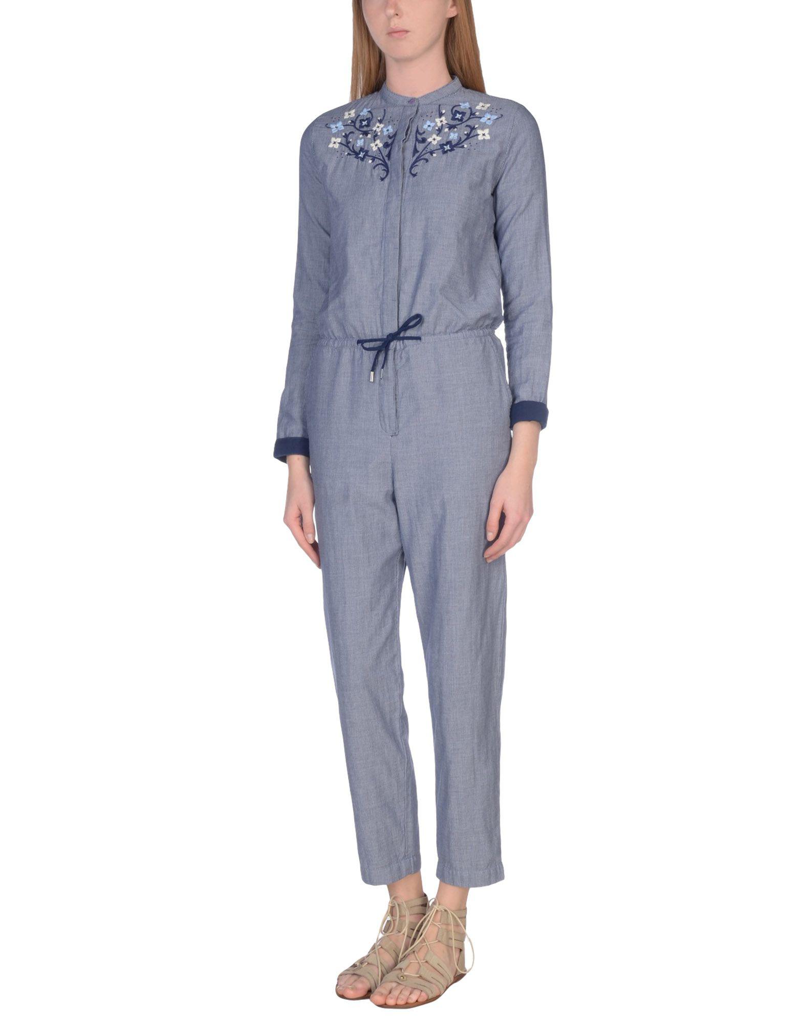 pepe jeans flyer retro denim jumpsuit