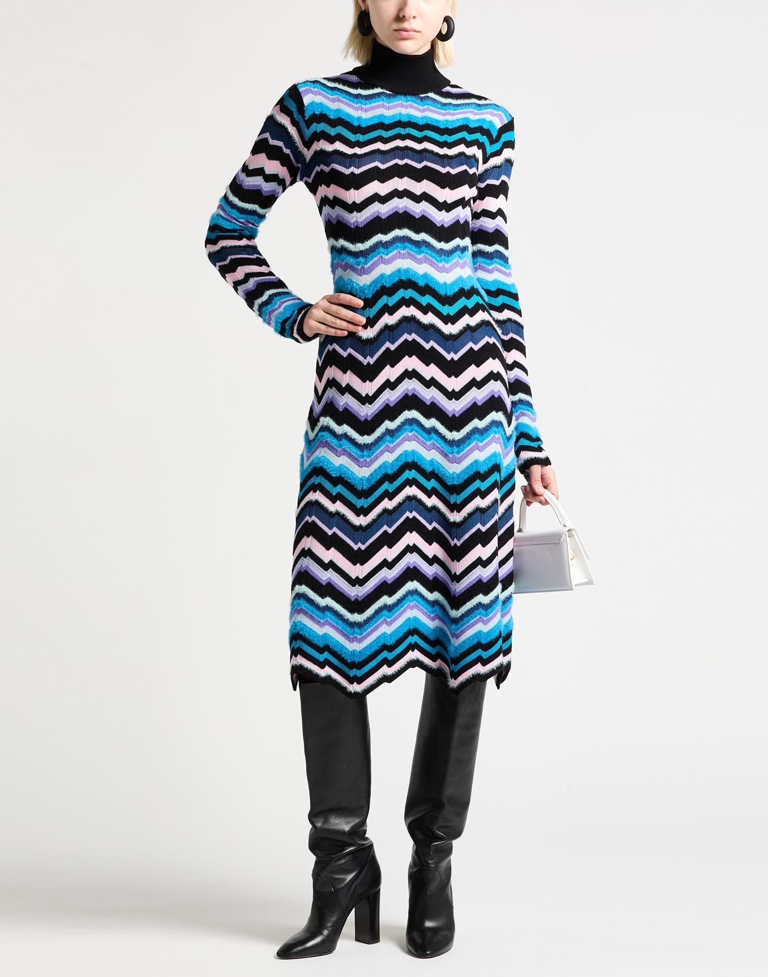 missoni midi dress Draped striped sequined ribbed-knit maxi dress - multi
