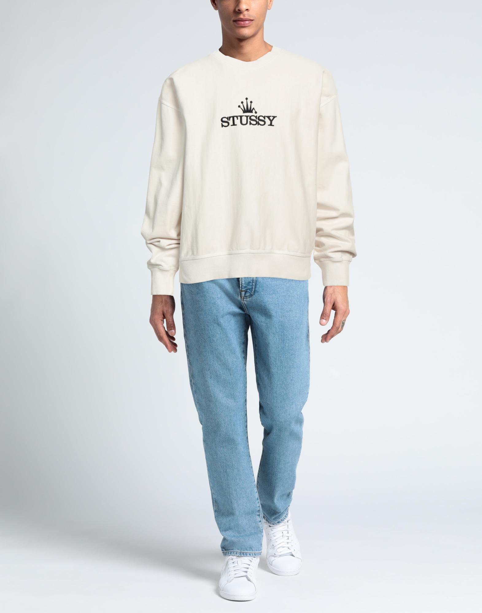 White stussy outlet sweatshirt