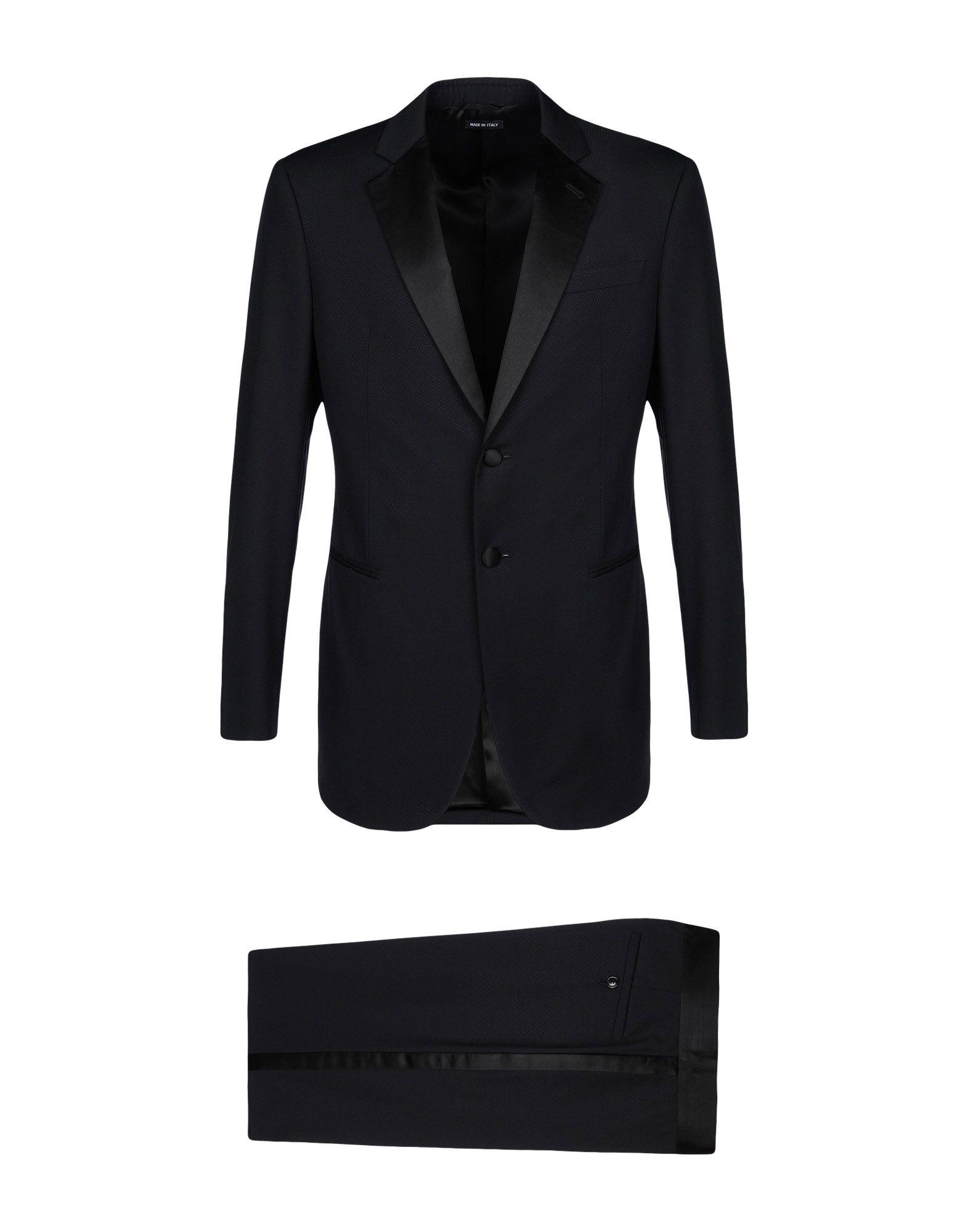 Armani Wool Suit in Black for Men Lyst