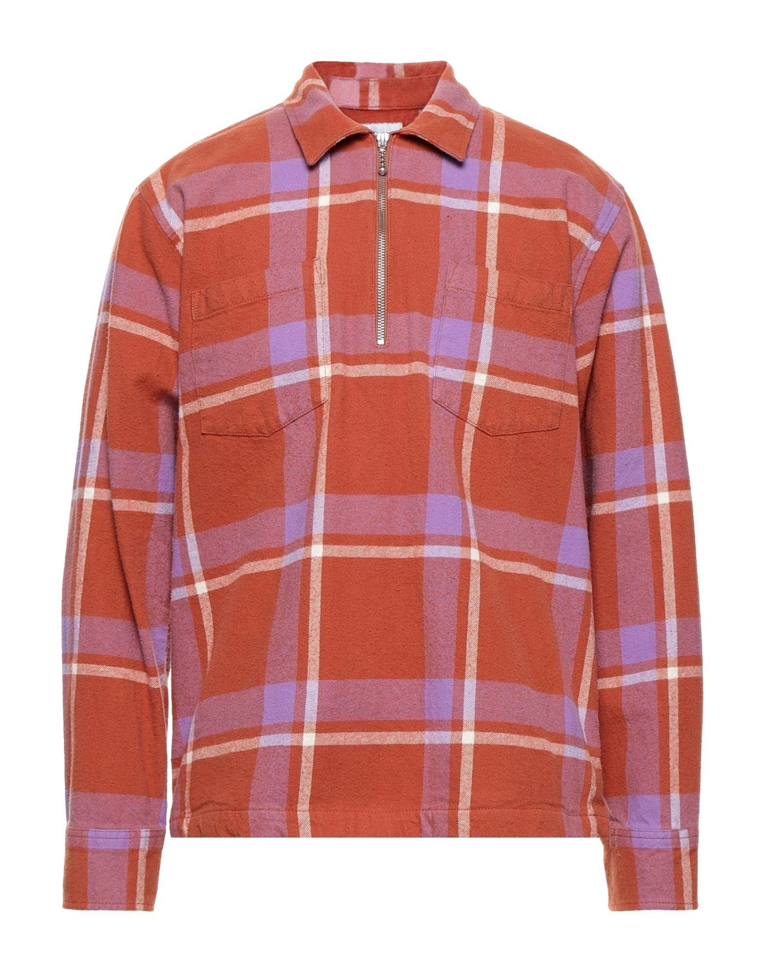 Obey Flannel Shirt in Rust (Red) for 