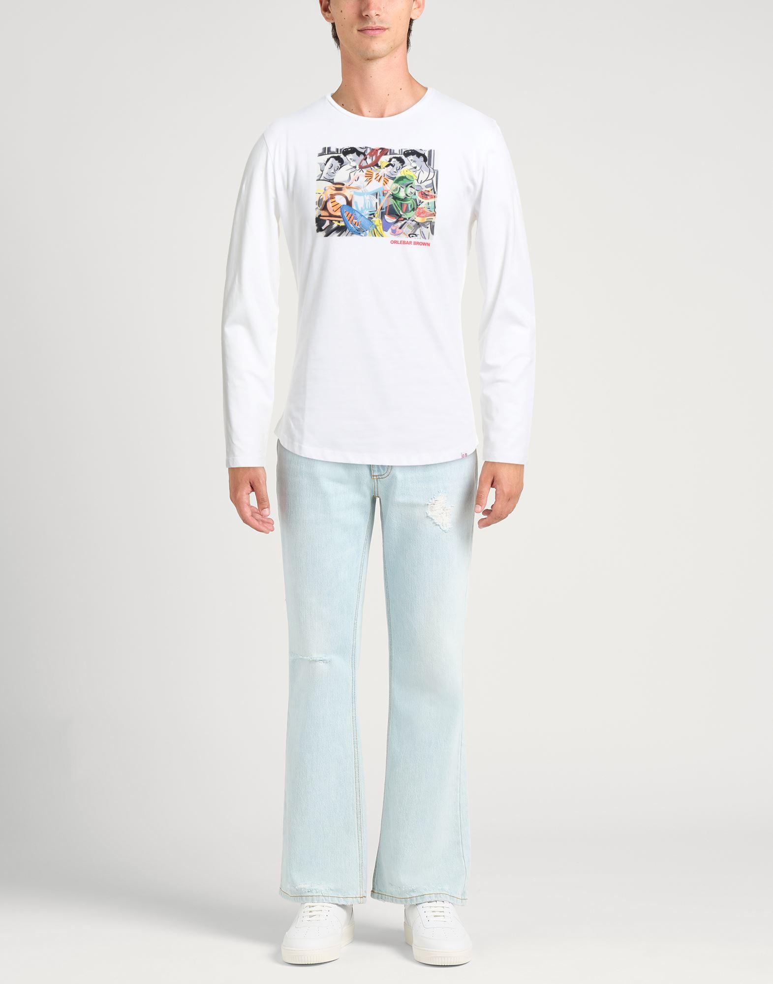 Tシャツ・カットソー ORLEBAR BROWN Men T Shirts 250120 WHITE Tシャツ・カットソー ORLEBAR BROWN Men T Shirts 250120 WHITE