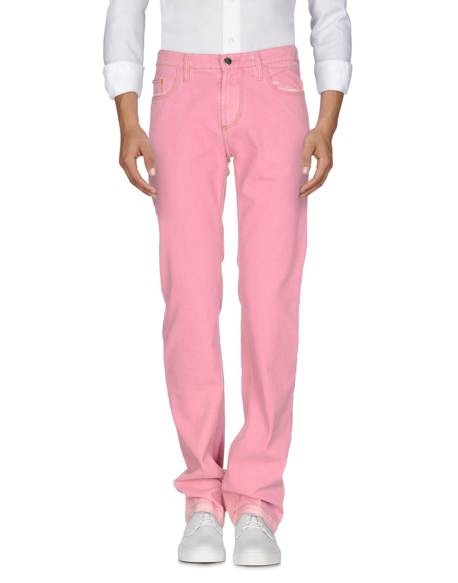 pink denim pants