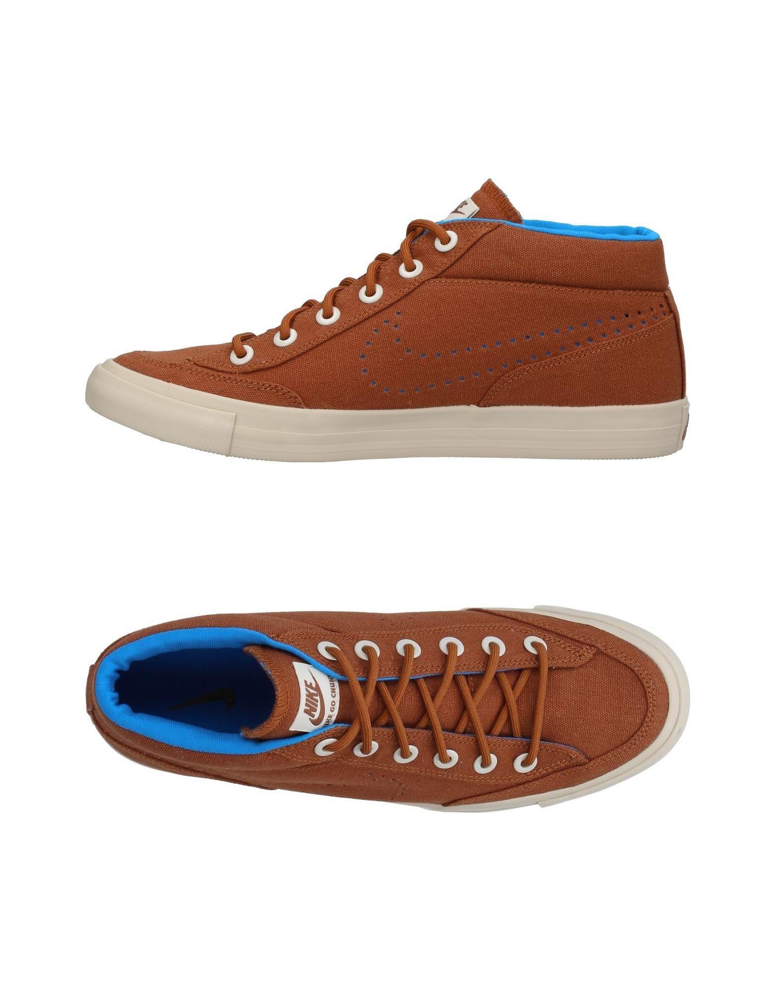 brown nike high tops mens