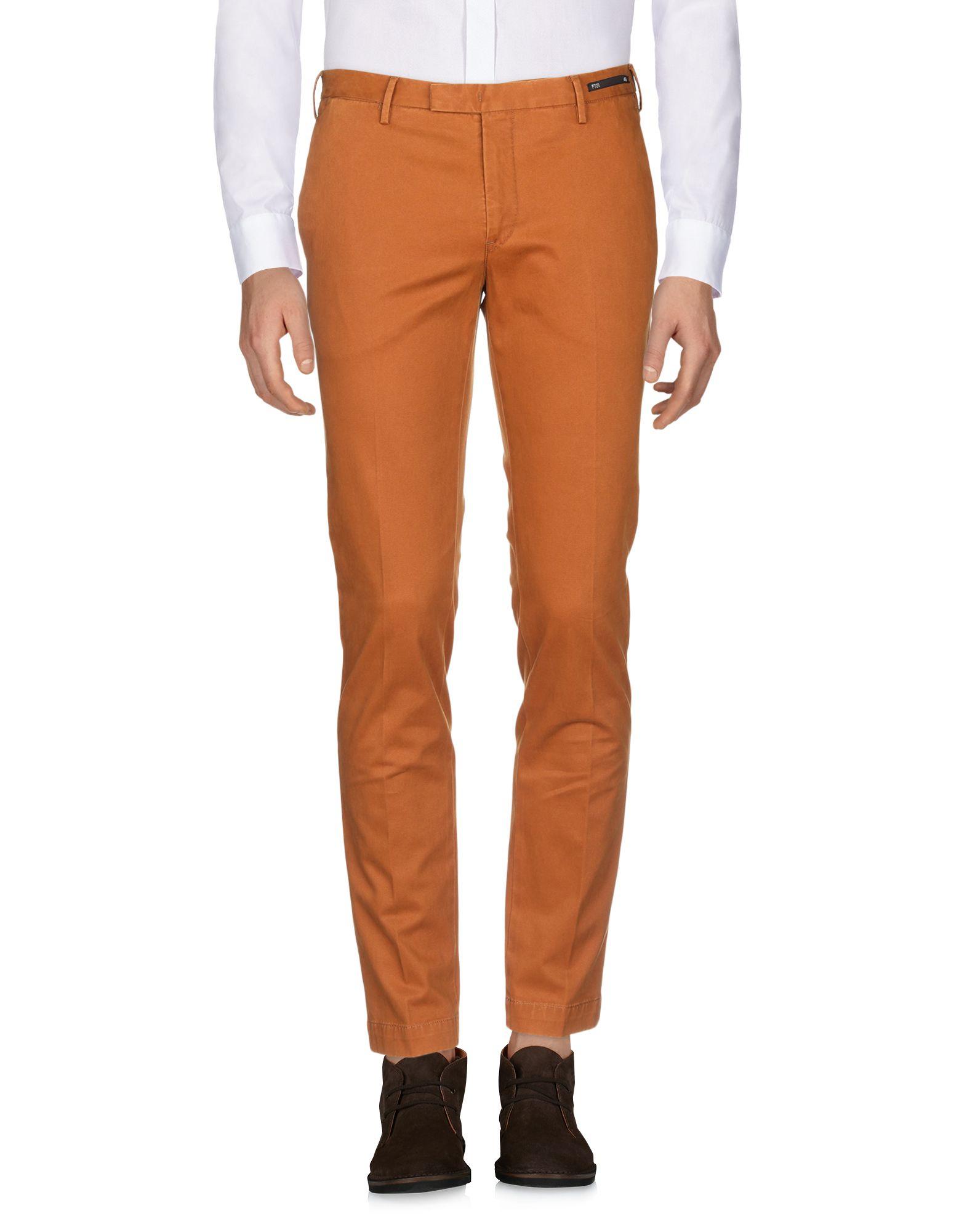 PT01 Cotton Casual Pants in Brown for Men Lyst