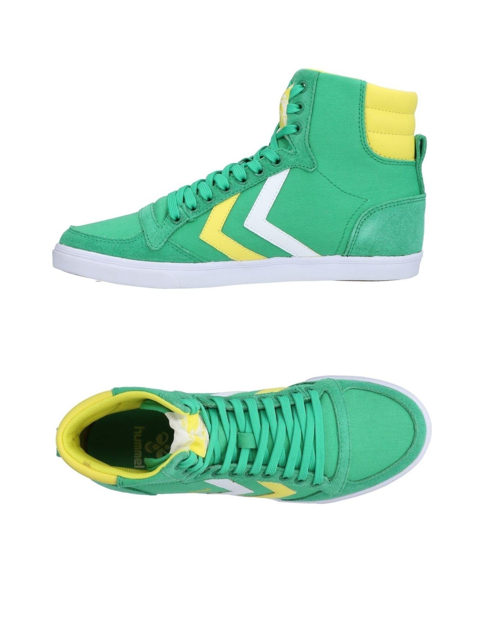 Hummel Suede High-tops & Sneakers in Green for Men - Lyst