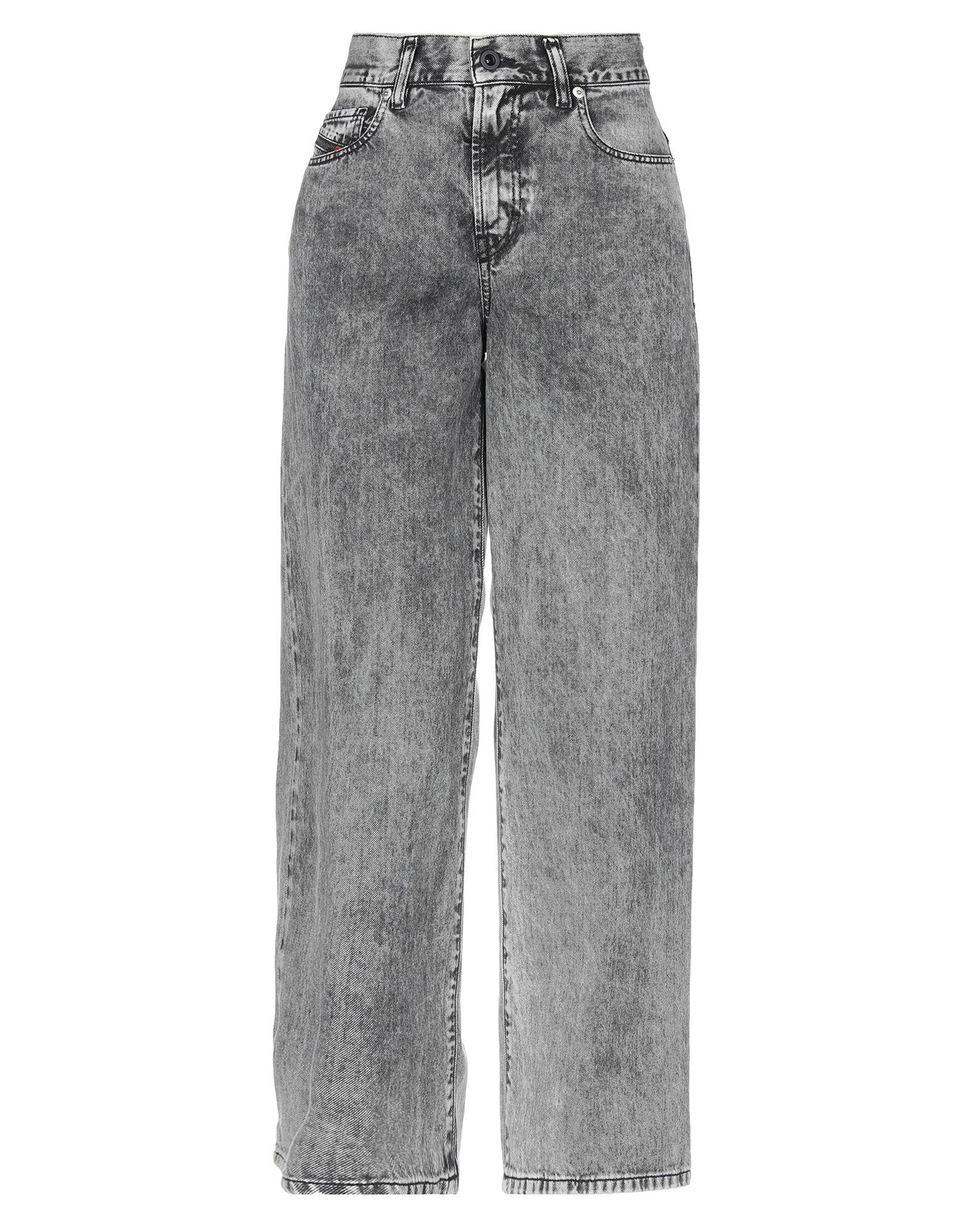 DIESEL Denim Trousers in Grey (Gray) - Lyst