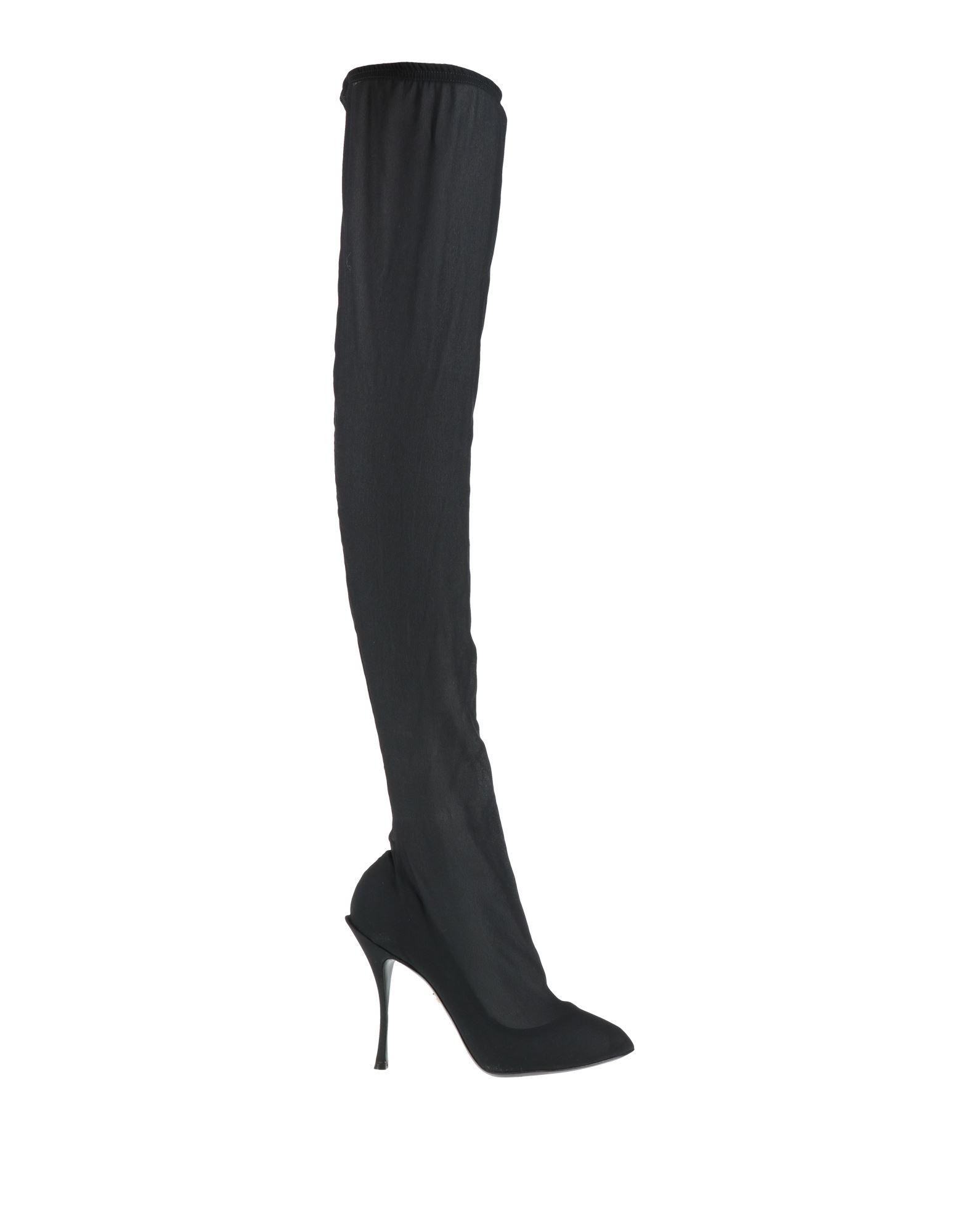 ブーツその他 DOLCE & GABBANA STRETCH JERSEY OVER-THE-KNEE BOOTS Dolce & Gabbana Over-the-knee boots for Women | Online Sale