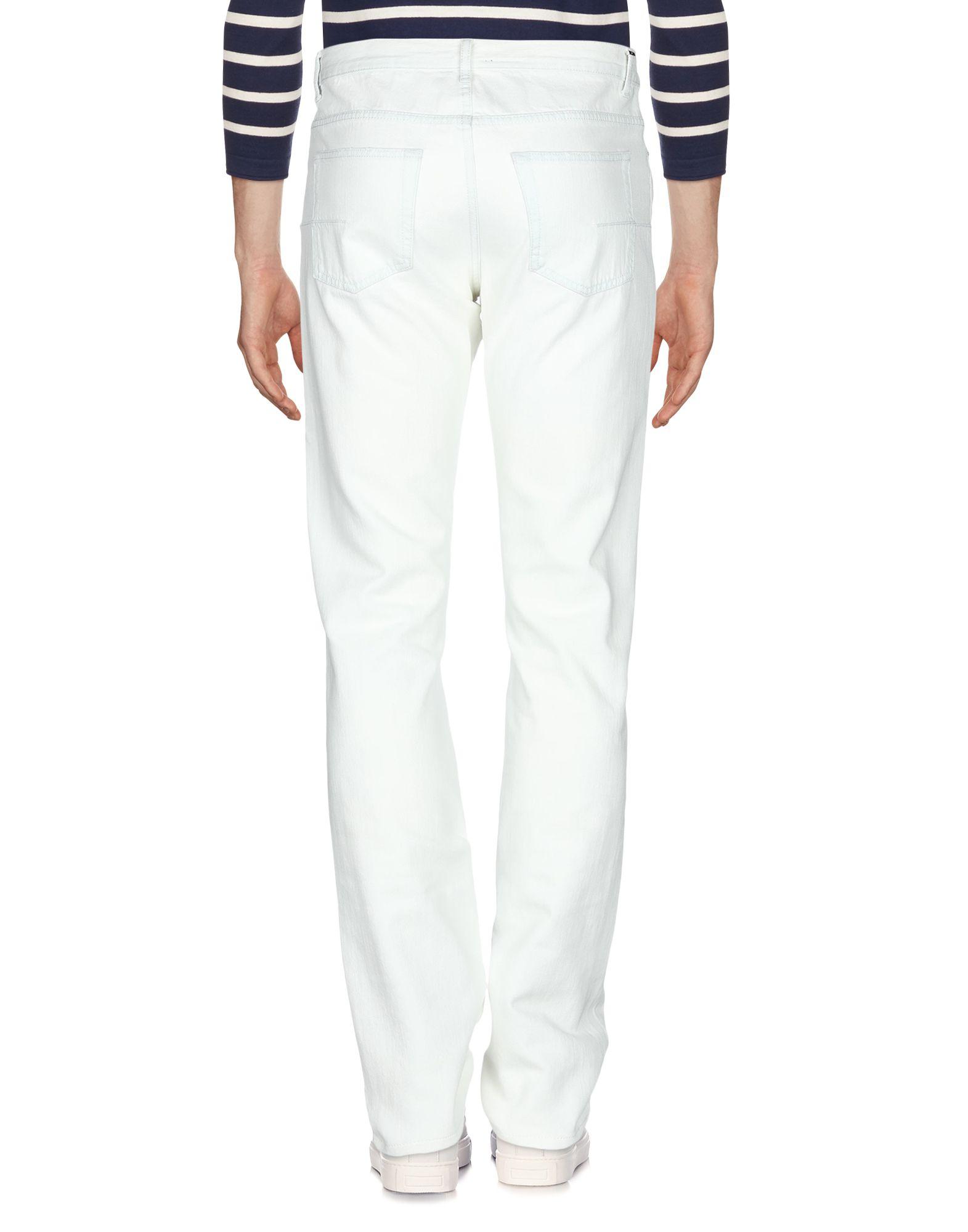 Dior Denim Trousers in White for Men - Lyst
