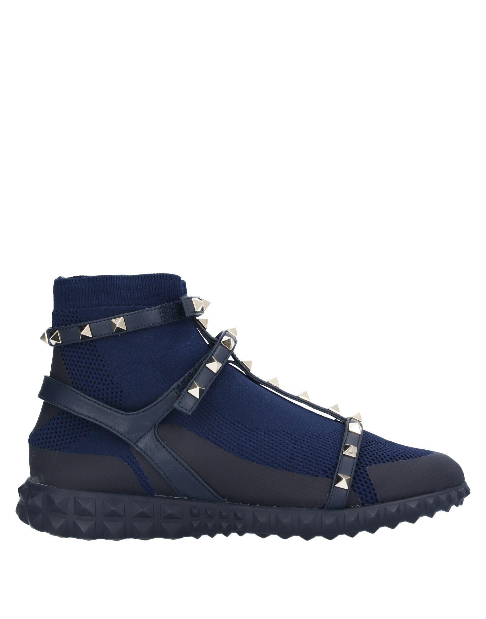 Valentino Garavani Rubber High-tops & Sneakers in Dark Blue (Blue) - Lyst