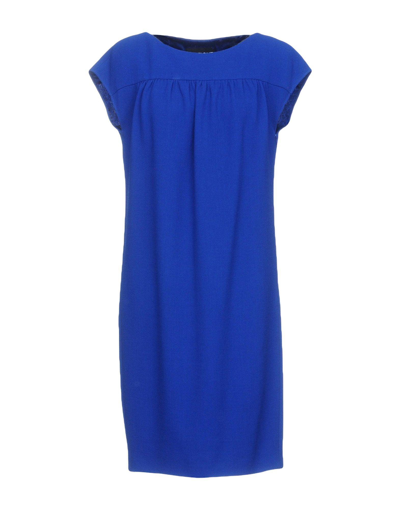 Boutique Moschino Wool Short Dress in Dark Blue (Blue) - Lyst