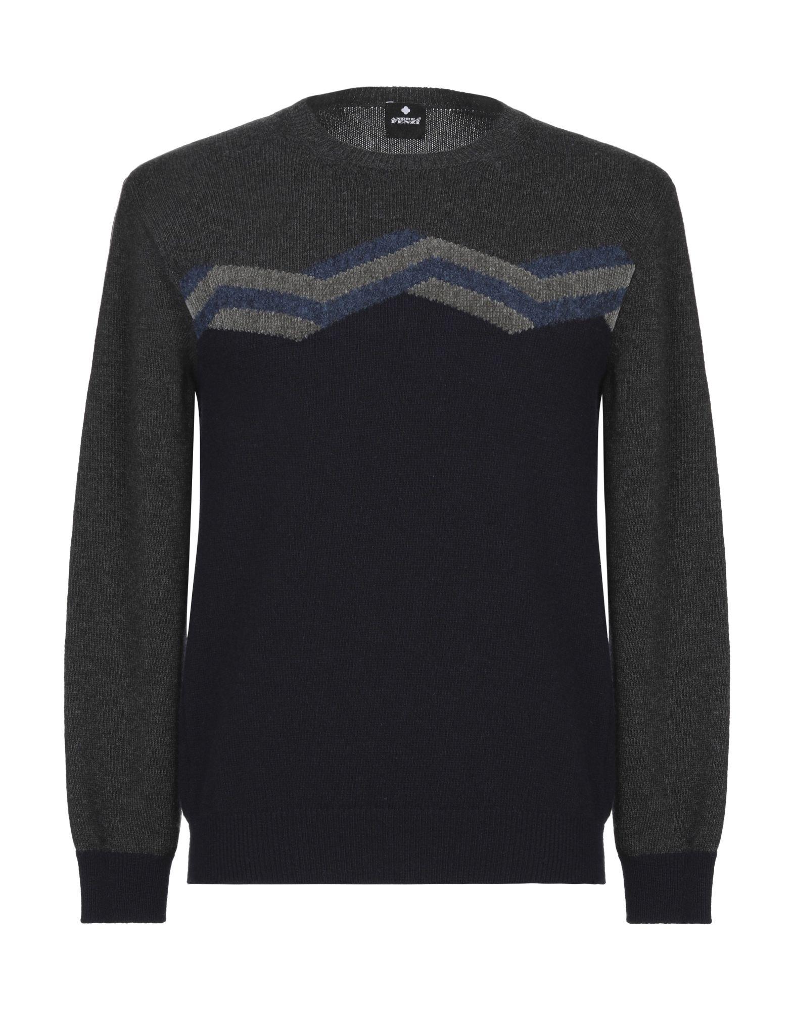 Andrea Fenzi Wool Sweater in Dark Blue (Blue) for Men - Lyst