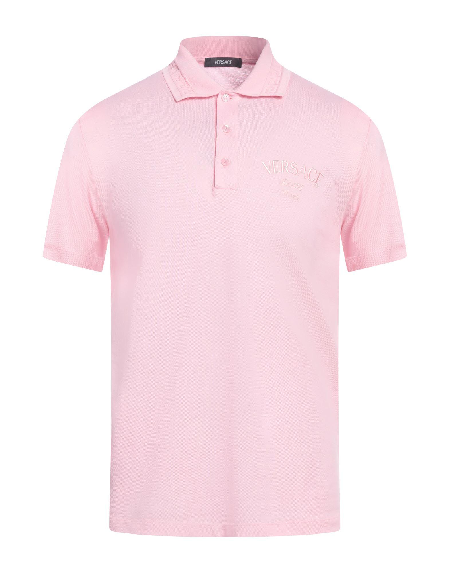 Versace Polo Shirt in Pink for Men Lyst