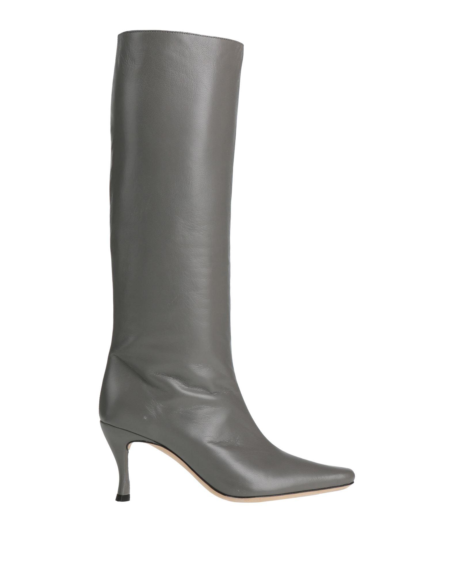 BY FAR Eddieブーツ Edie Black Leather Knee High Boot – BY FAR