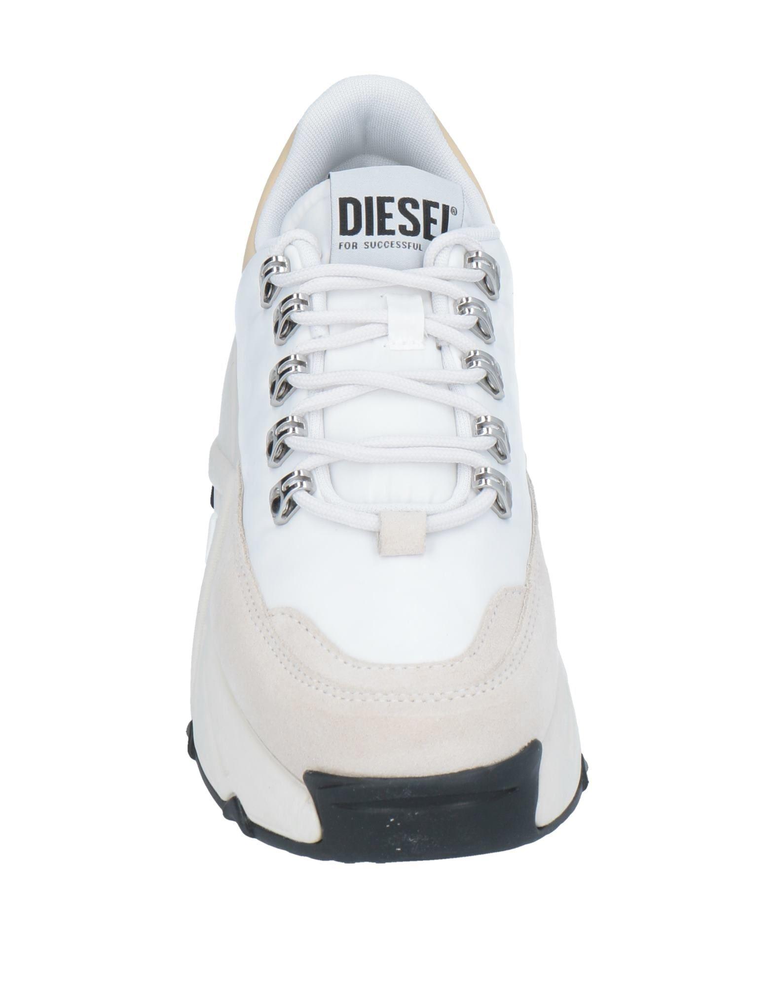 Diesel white trainers sales