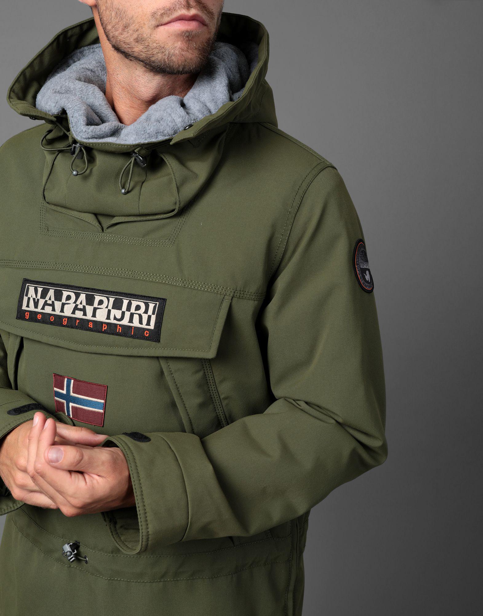 Napapijri Synthetic Jacket in Military Green (Green) for Men Lyst