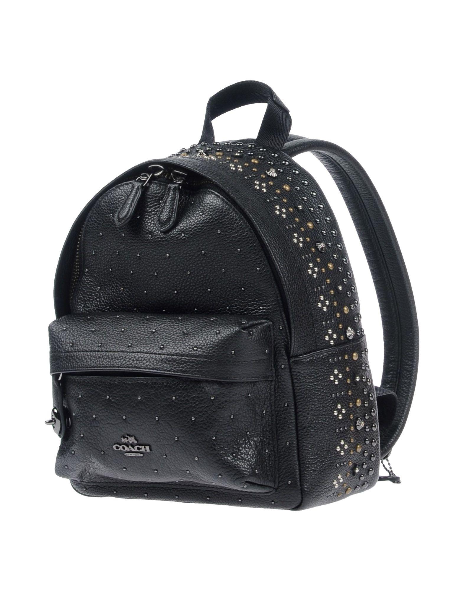 COACH Leather Backpacks & Fanny Packs in Black - Lyst