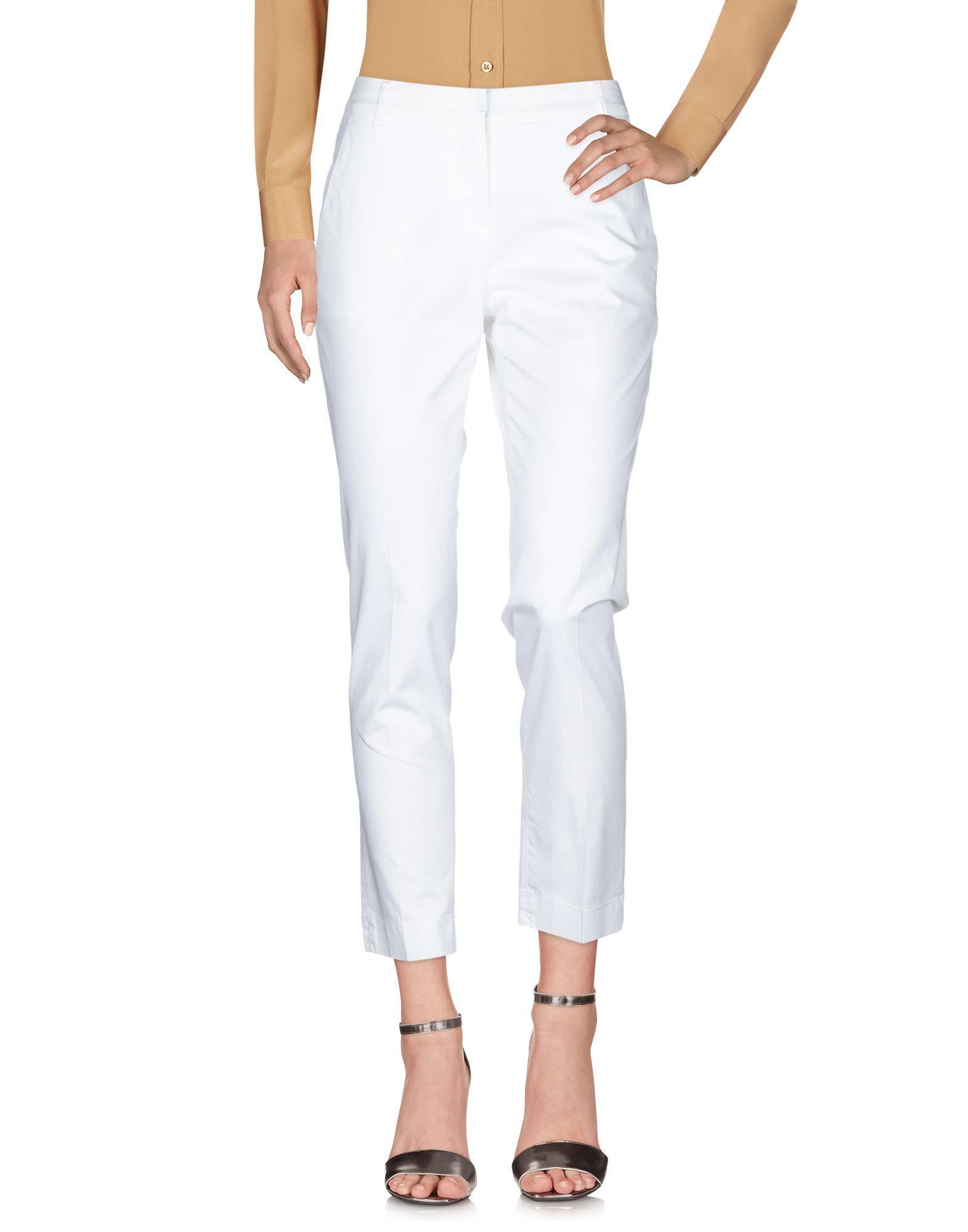 Peserico Cotton Casual Pants in White - Lyst